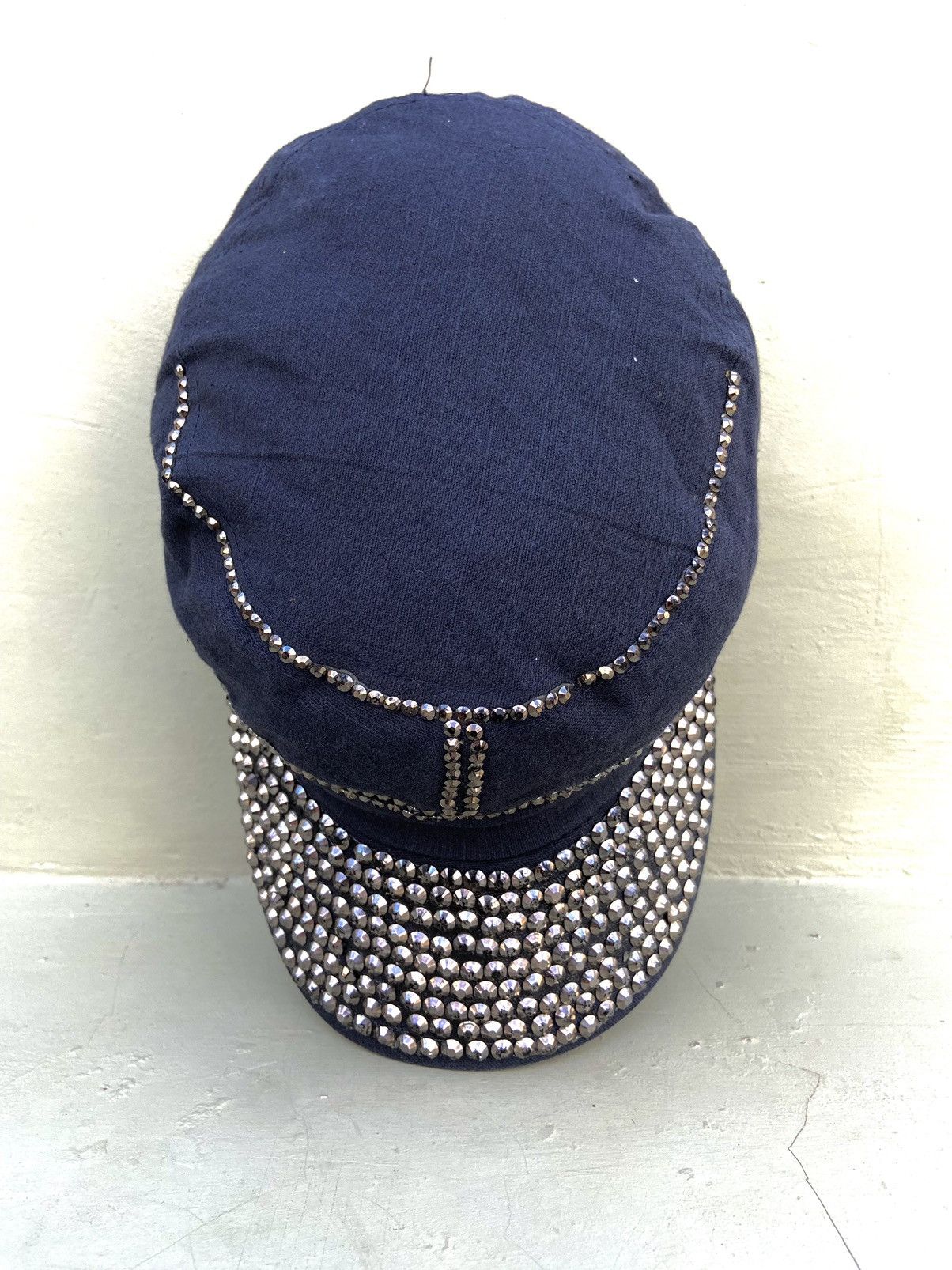 If Six Was Nine 2000s punk zircon studded patrol hat Size ONE SIZE - 6 Thumbnail