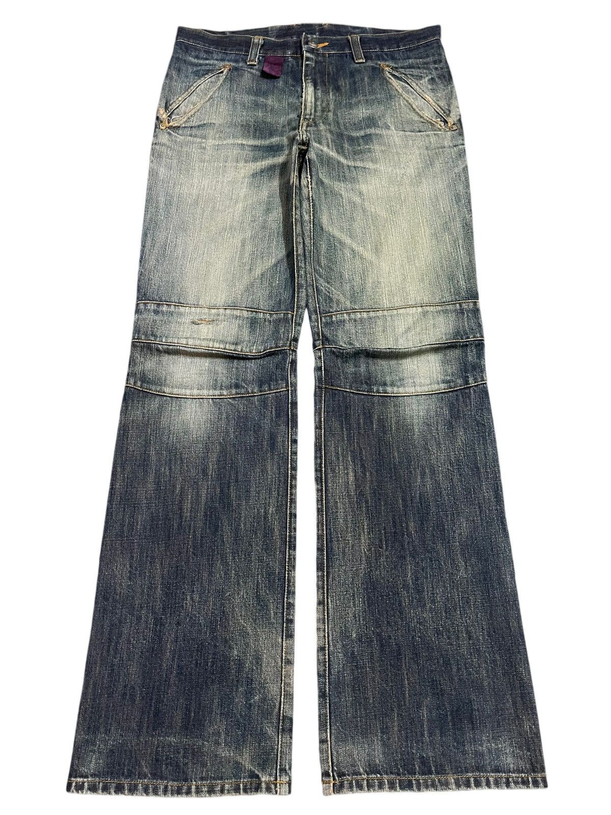 Pre-owned Avant Garde Vintage Vivienne Westwood Man Faded Wash Loose Jeans