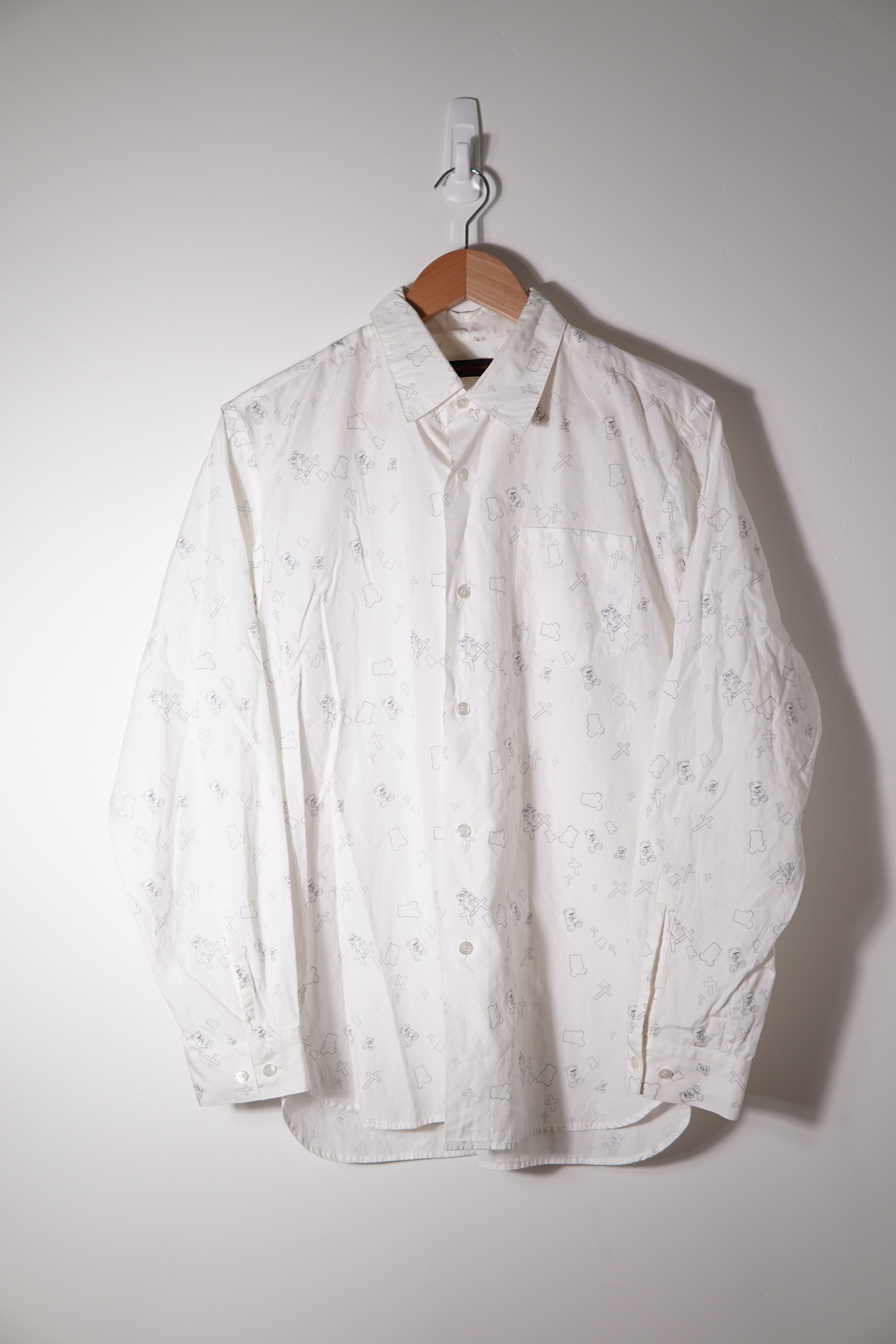 Undercover FW02 Witch's Cell Division Bear Cross Shirt Size US M / EU 48-50 / 2 - 2 Thumbnail