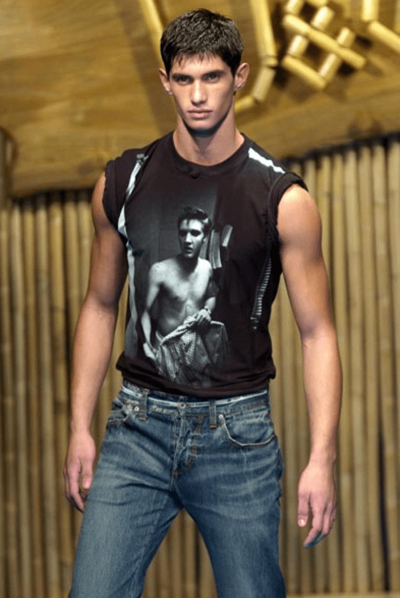 Dolce & Gabbana SS2005 Dolce & Gabbana Grey & White Young Men T-Shirt Size US S / EU 44-46 / 1 - 2 Thumbnail