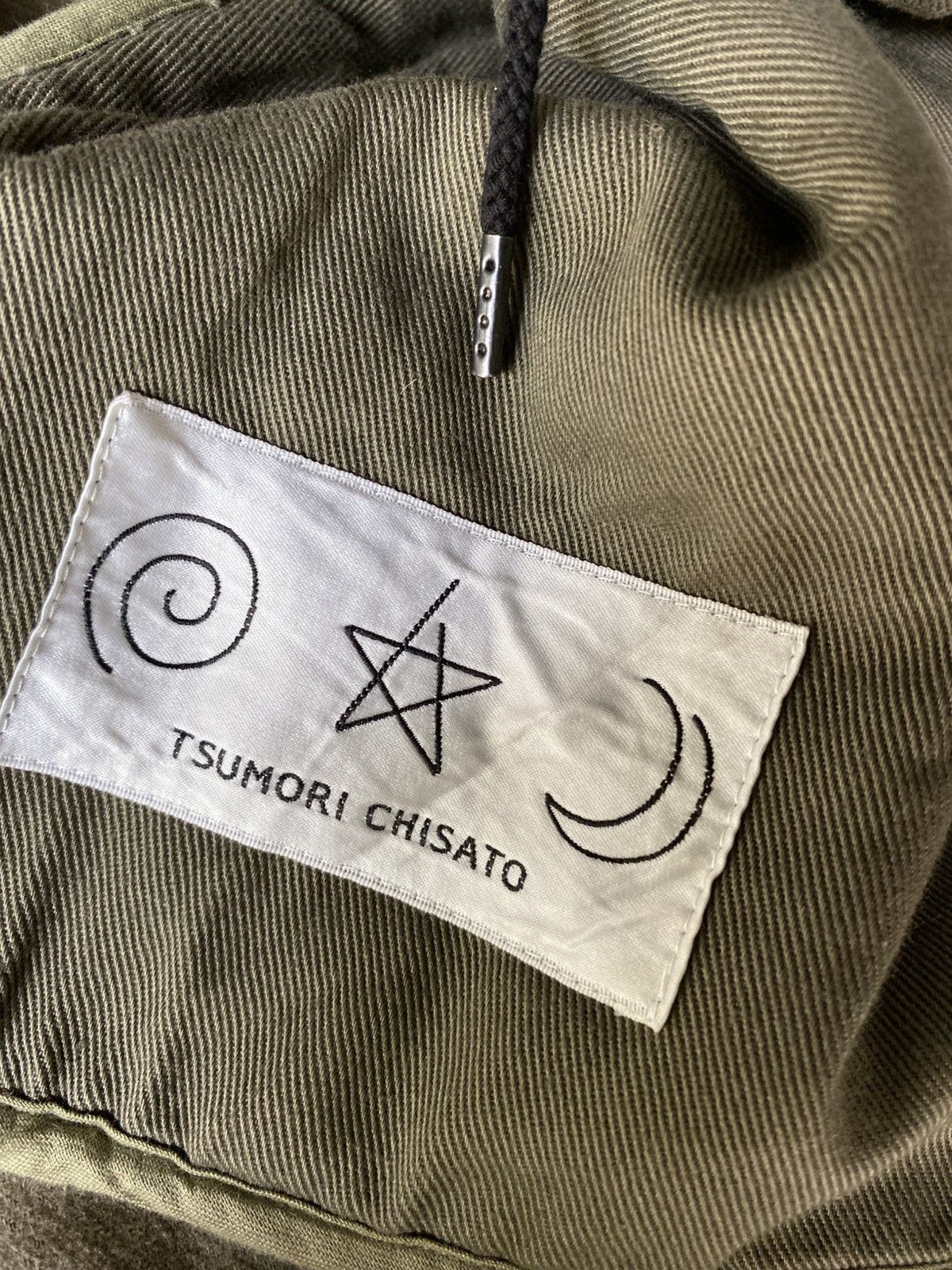 Tsumori Chisato TSUMORI CHISATO Khaki & Knit Fur Hood Coat Size US M / EU 48-50 / 2 - 6 Thumbnail