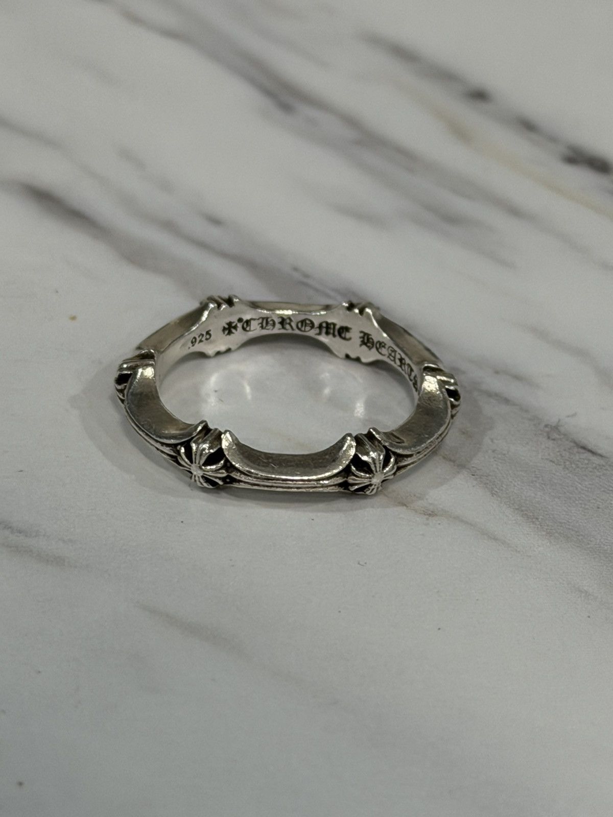 Chrome Hearts Chrome Hearts Plus Bone Ring Size ONE SIZE - 1 Thumbnail