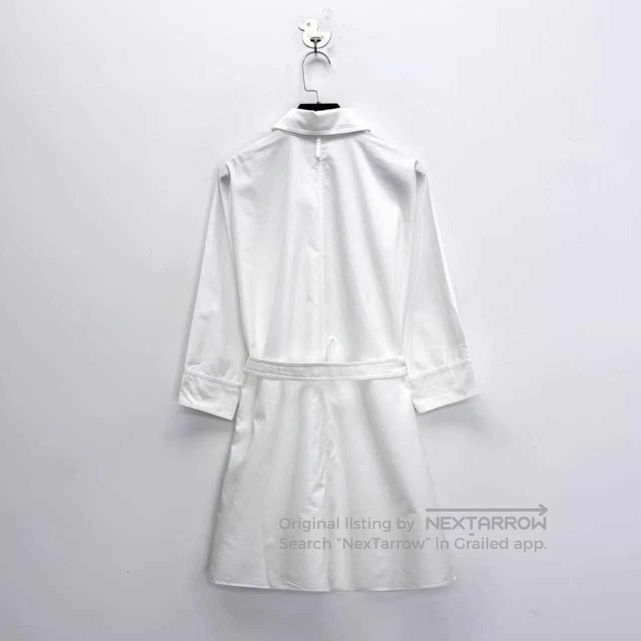 Hermes Hermes SS23 White Pig Nose Shirtdress| Size XXS / US 00 / IT 34 - 2 Thumbnail