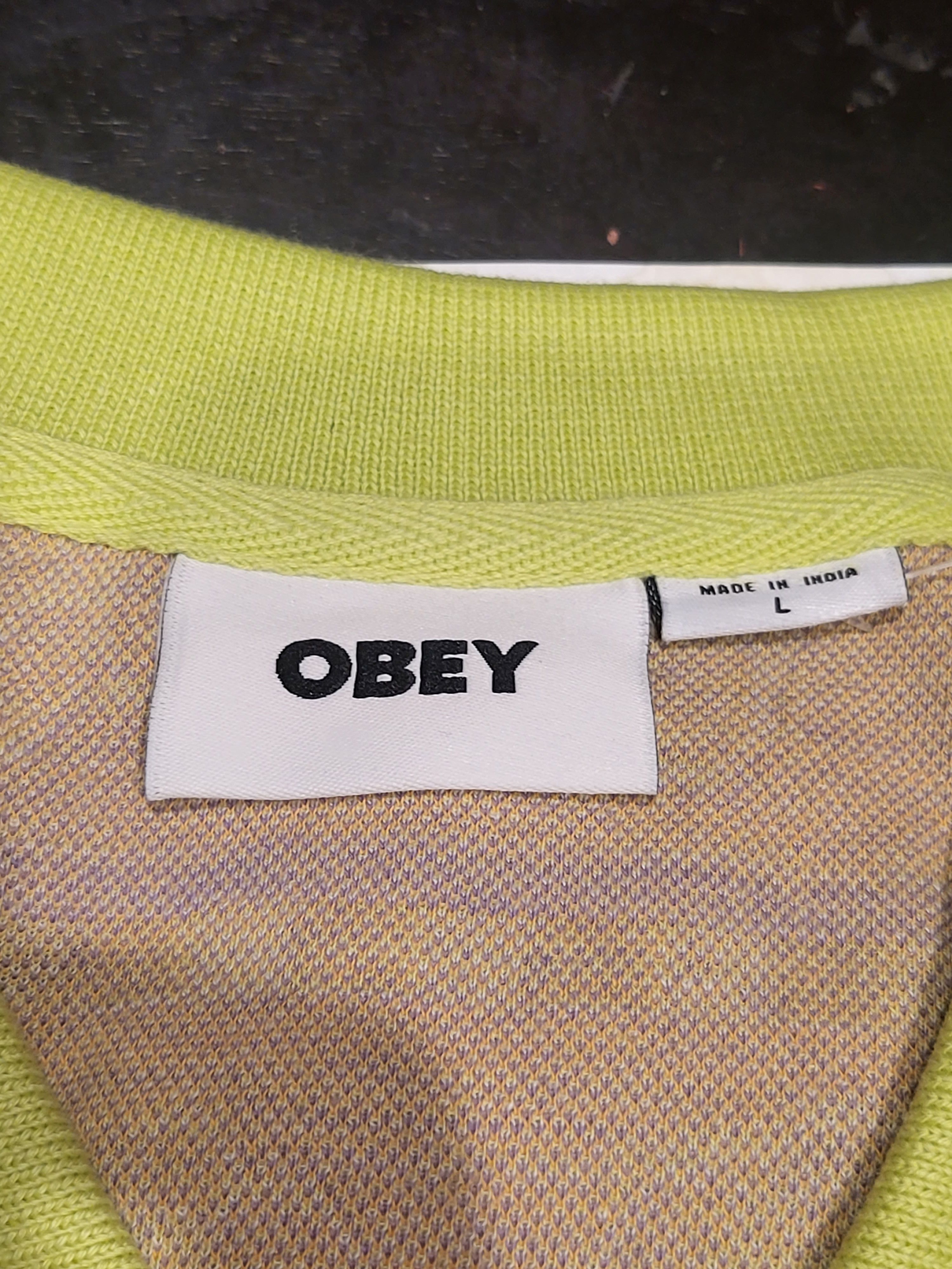 Obey Expand Jacquard Polo Size US L / EU 52-54 / 3 - 5 Thumbnail