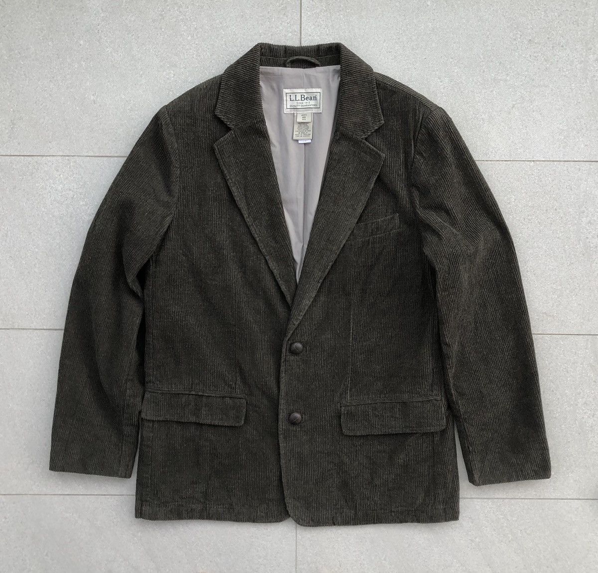 L.L. Bean L.L.Bean Corduroy Elbow Patch Plain Lined Coat Jacket Size US M / EU 48-50 / 2 - 4 Thumbnail
