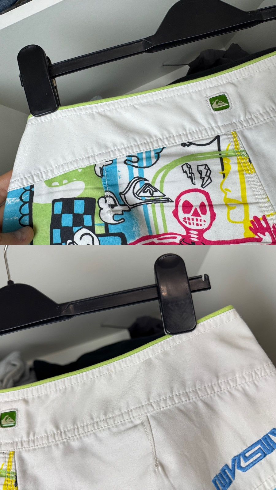 Quiksilver Quiksilver Off The Lip Board Shorts Swim Trunks Graffiti Y2K Size US 34 / EU 50 - 16 Thumbnail