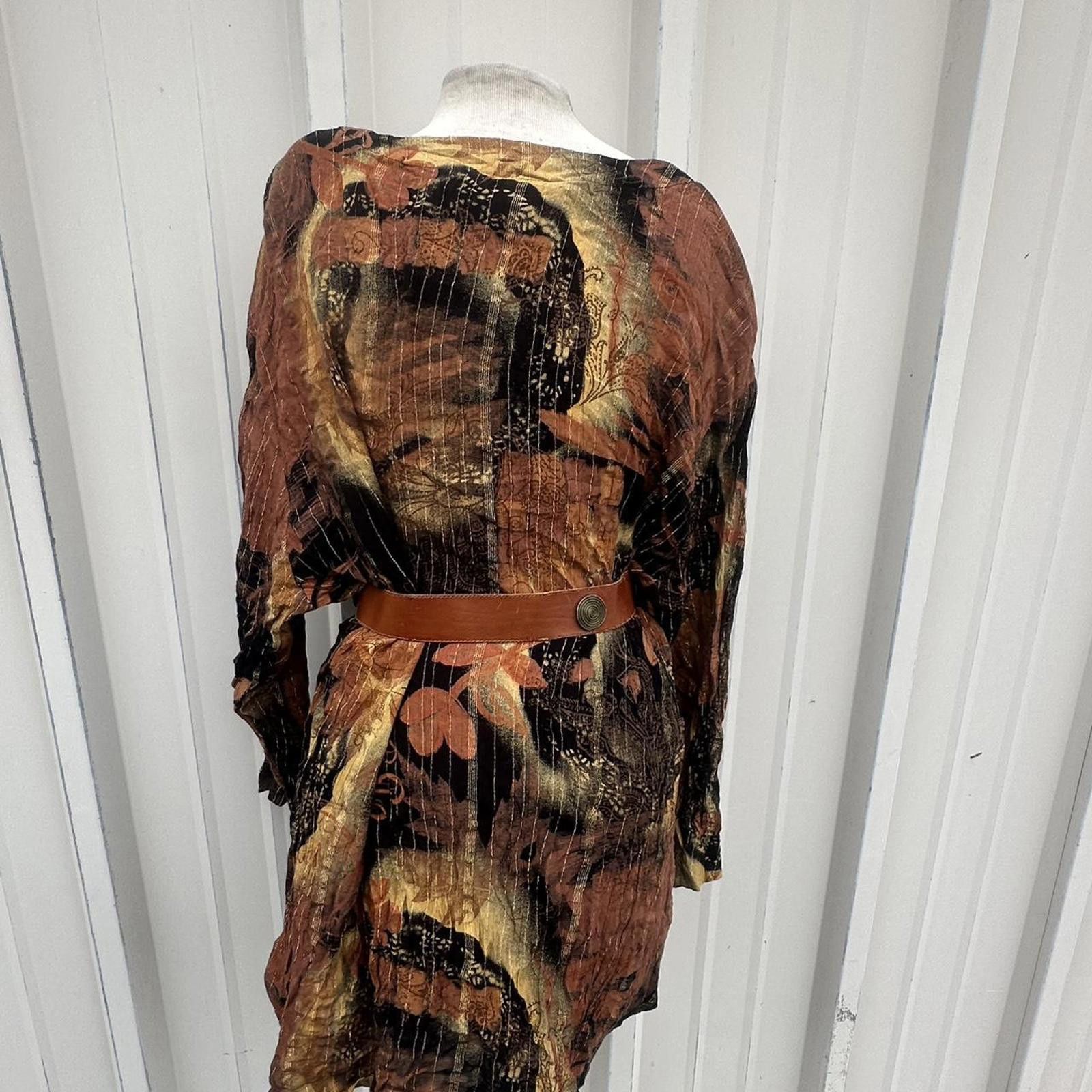 Other Brown and tan vintage 90s button-up shirt #grunge Size XL / US 12-14 / IT 48-50 - 3 Thumbnail