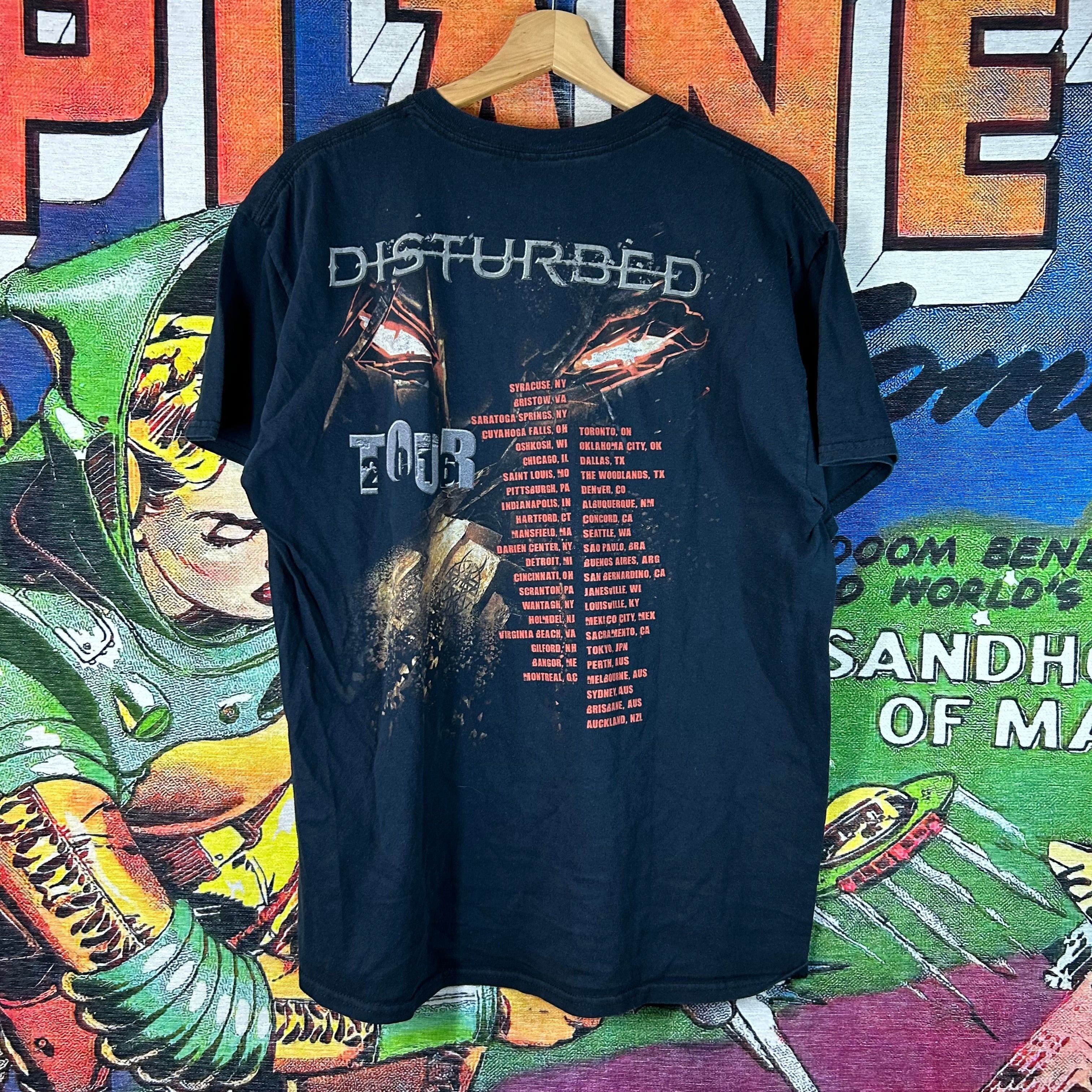 Band Tees Disturbed 2016 Tour Tee Size Large Size US L / EU 52-54 / 3 - 2 Thumbnail