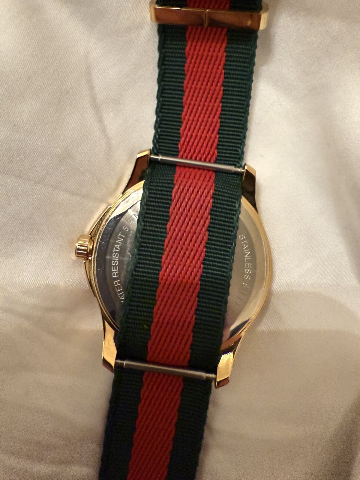 Gucci Gucci G-Timeless Red & Green Gold Bee Watch Size ONE SIZE - 10 Thumbnail