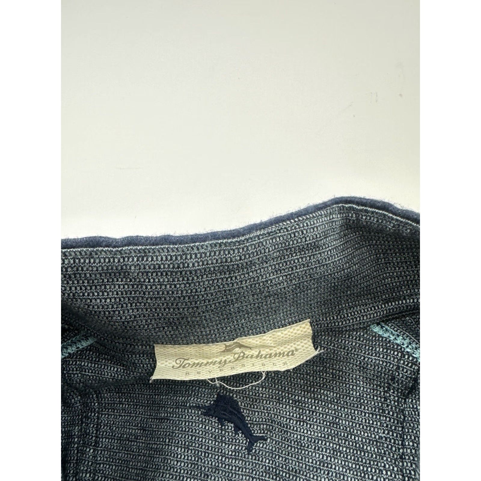 Tommy Bahama Tommy Bahama Sweater Mens XL Blue 1/4 Zip Reversible KnIT Mock Neck Solid Pullover Classic Preppy Boys Mens Size US XL / EU 56 / 4 - 3 Thumbnail