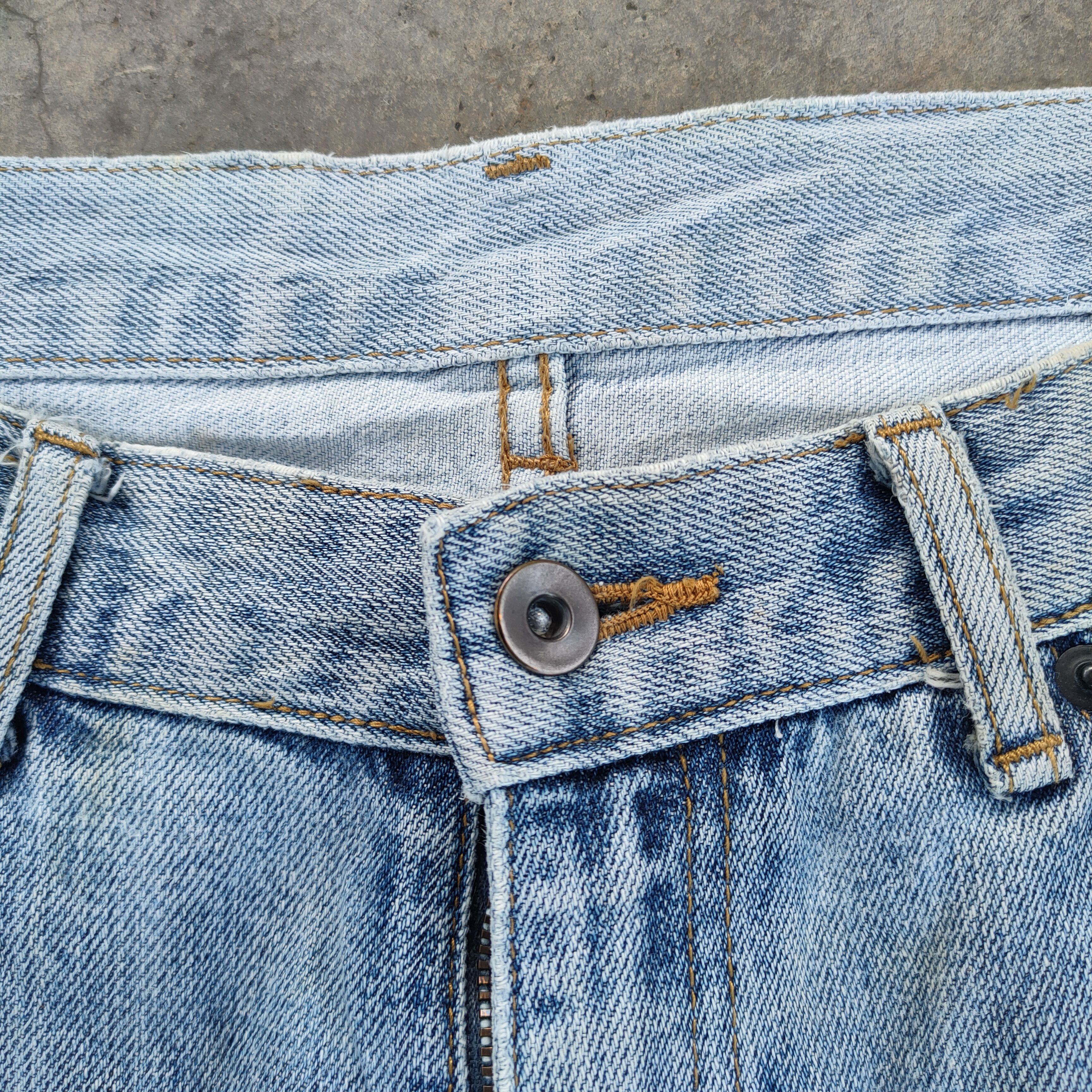 Japanese Brand × Vintage VINTAGE JAPANESE STRAIGHT FADED DISTRESSED JEANS PANTS Size US 33 - 7 Thumbnail