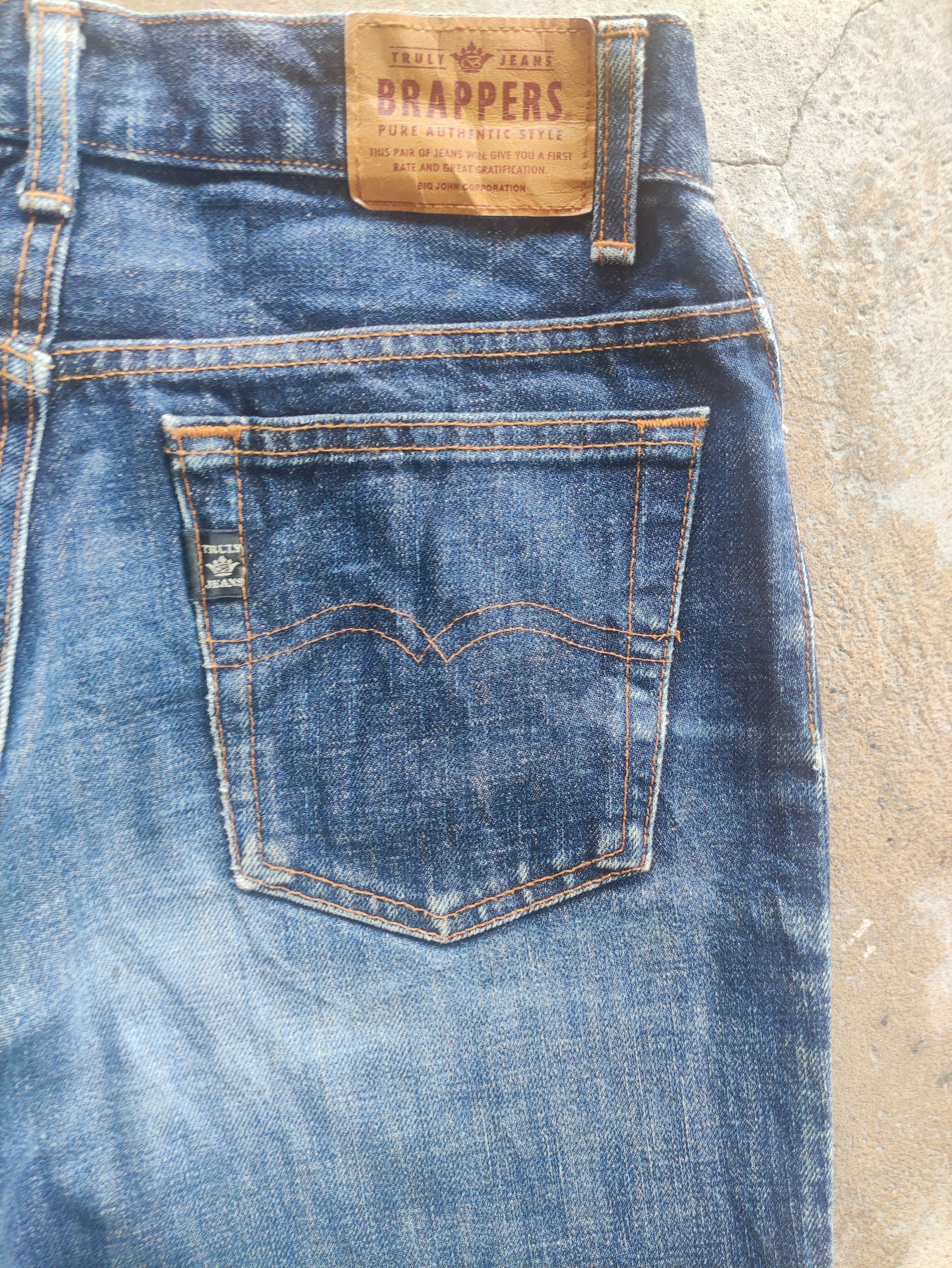 Japanese Brand × Jean Vintage Japanese Brappers Faded Denim Pants W29x30 Size US 29 - 12 Thumbnail