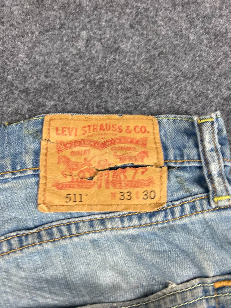 Levi's levis 511 slim distressed denim nice design Size US 36 / EU 52 - 7 Thumbnail