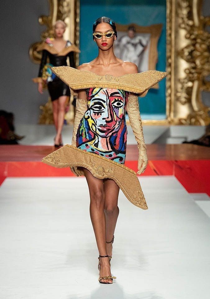 Jeremy Scott Mochino couture SS20 “Woman in a hat” by Jeremy Scott Size S / US 4 / IT 40 - 17 Thumbnail