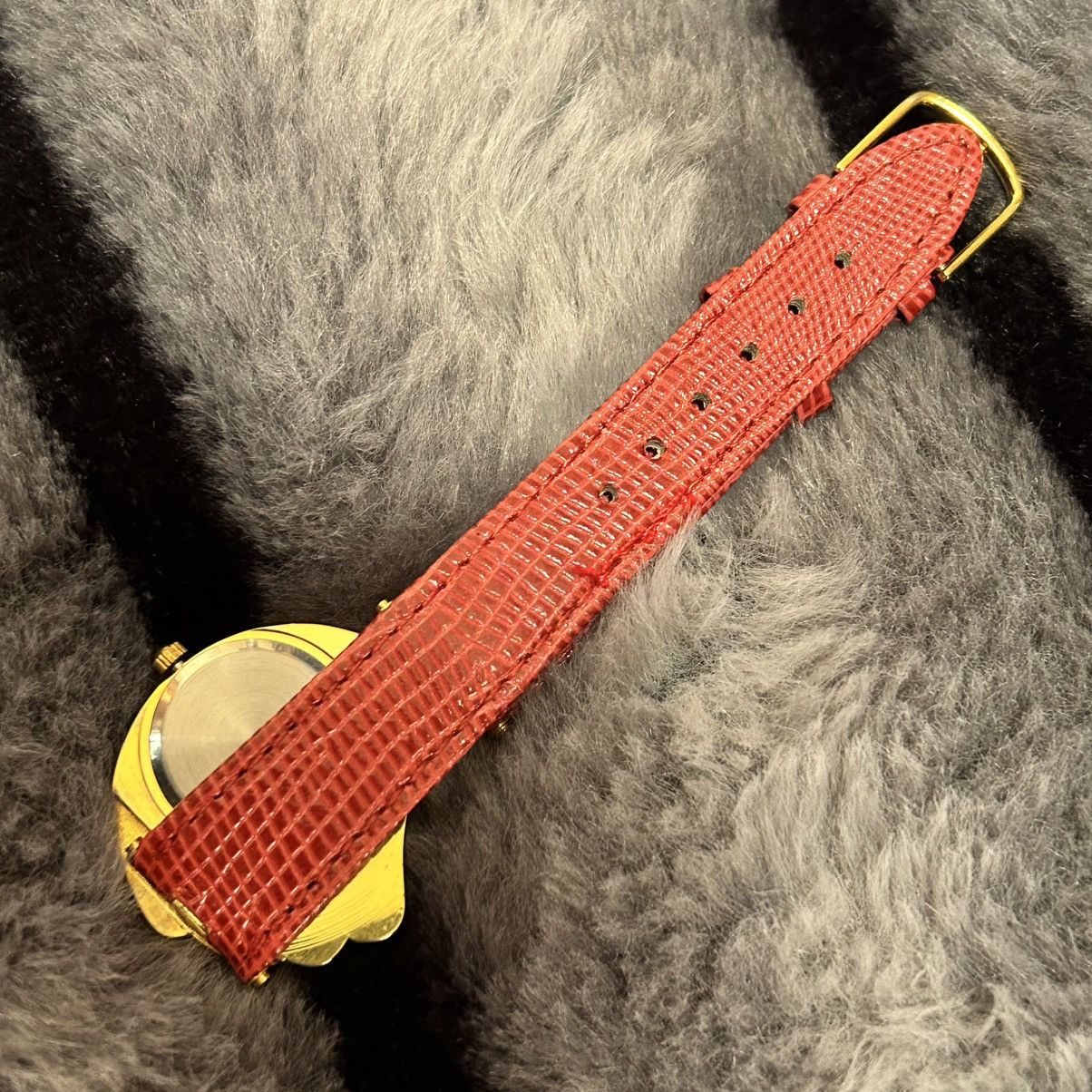 Vintage Rare Vintage 80s Emspritt red croc genuine leather watch Size ONE SIZE - 2 Thumbnail