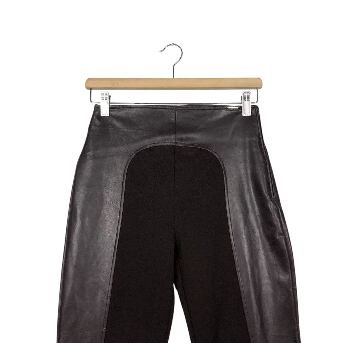 Genuine Leather 📌Vintage Runway Soft Leather Pants Morgan Japan Size US 26 / EU 42 - 6 Thumbnail