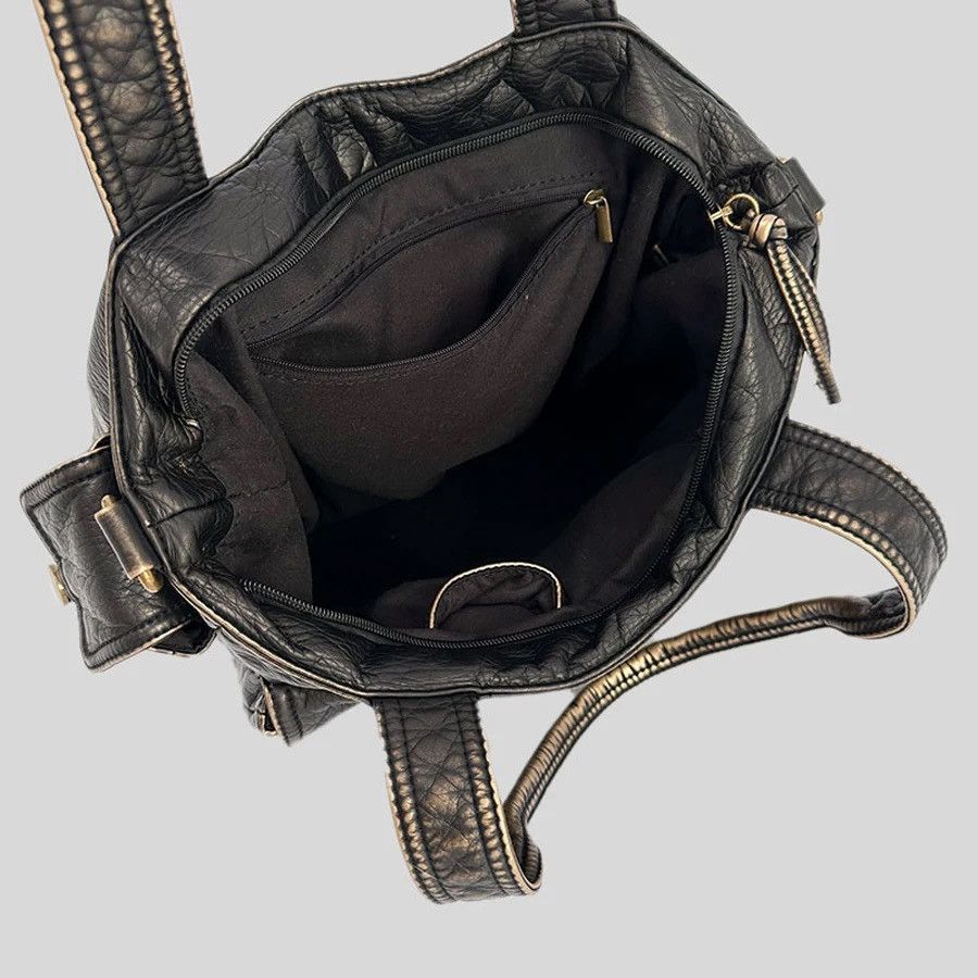 Vintage Multi-function Soft PU Leather Crossbody Bag Size ONE SIZE - 7 Thumbnail