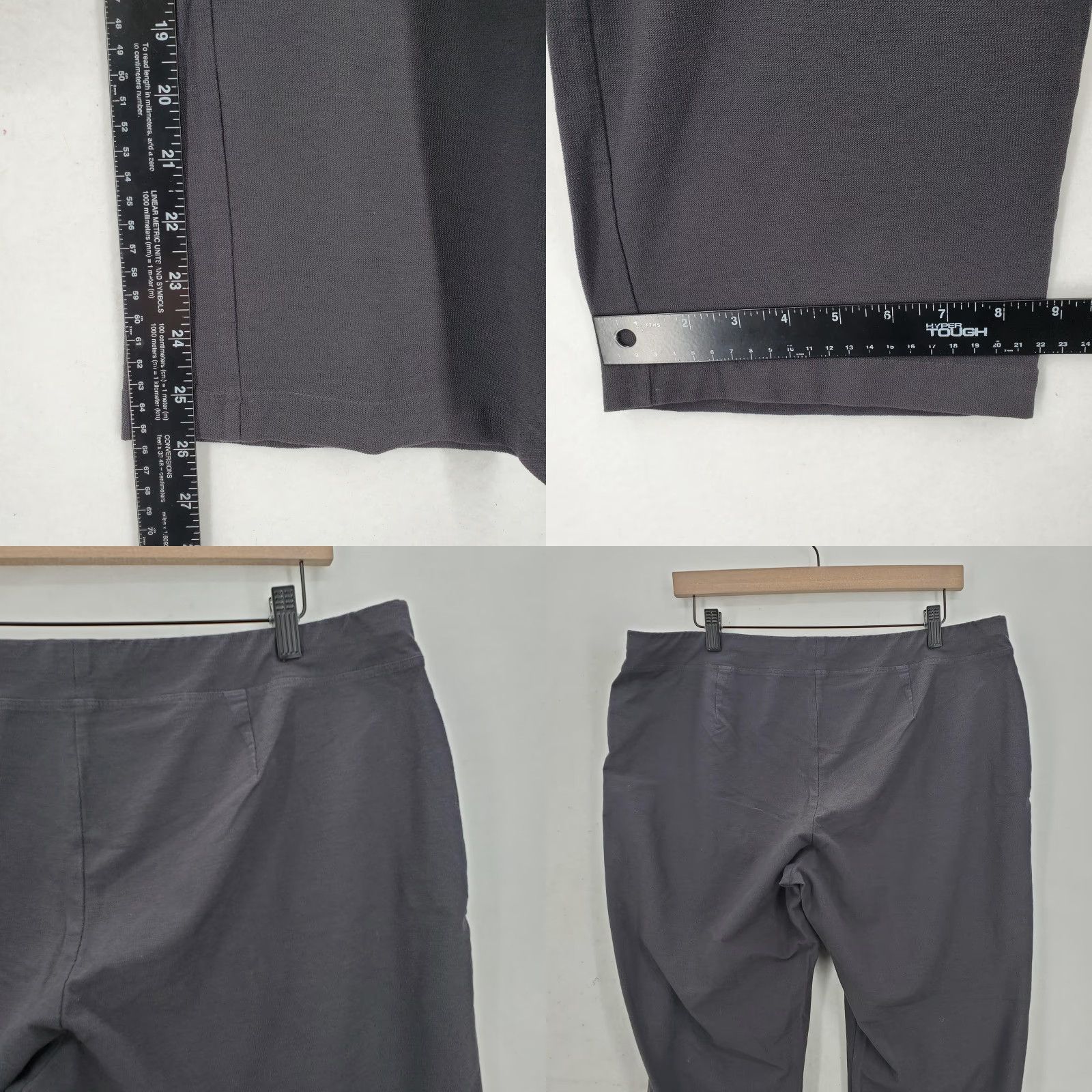 Eileen Fisher Eileen Fisher Pants Womens XL Black Stretch Crepe Knit Ankle Pull On Made in USA Size 40" / US 18 - 8 Thumbnail