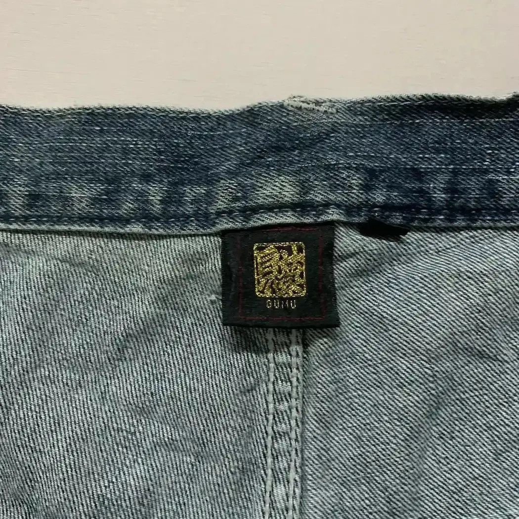 Kaihara Denim Vintage Gumu Patch Work Style Denim Pants W32 L33 Size US 32 / EU 48 - 7 Thumbnail