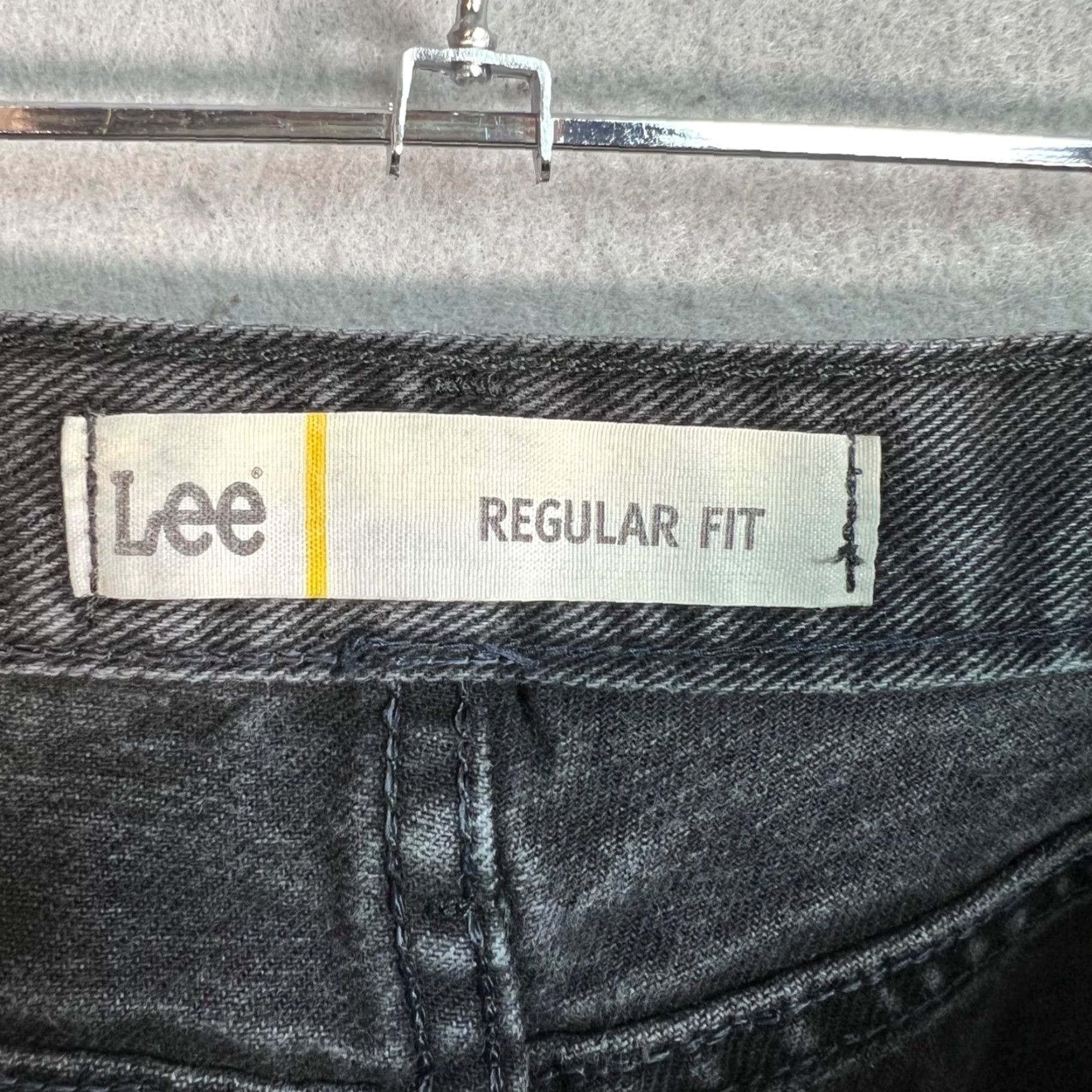 Lee Lee Jeans Black Regular Fit 31x32 100% Cotton Denim Straight Mens Vintage Cotton Denim Lee Regular Fit Black Jeans 31x32 Mens Size US 31 - 3 Thumbnail