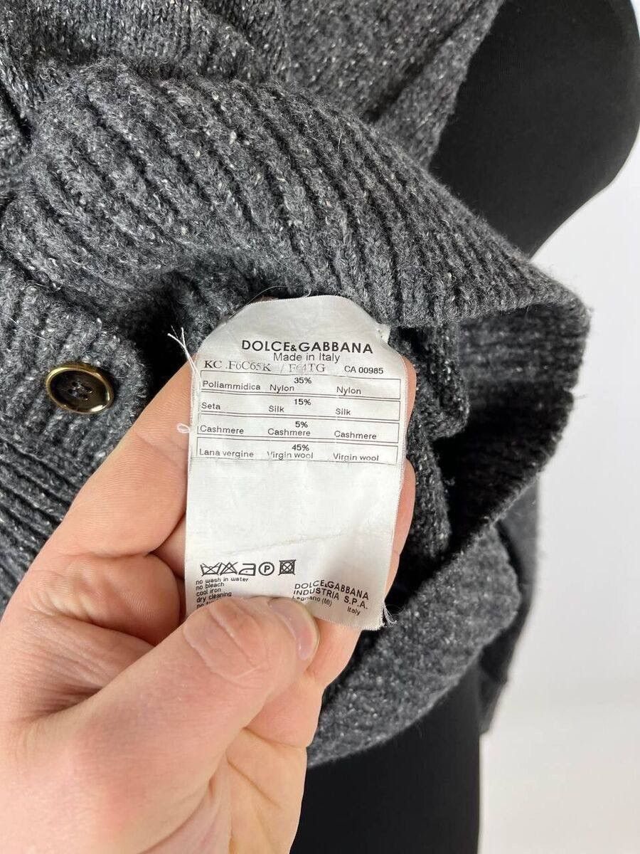 Dolce & Gabbana Dolce & Gabbana Wool Blend Grey Cardigan Gold Button Size 38 Size XS / US 0-2 / IT 36-38 - 9 Thumbnail