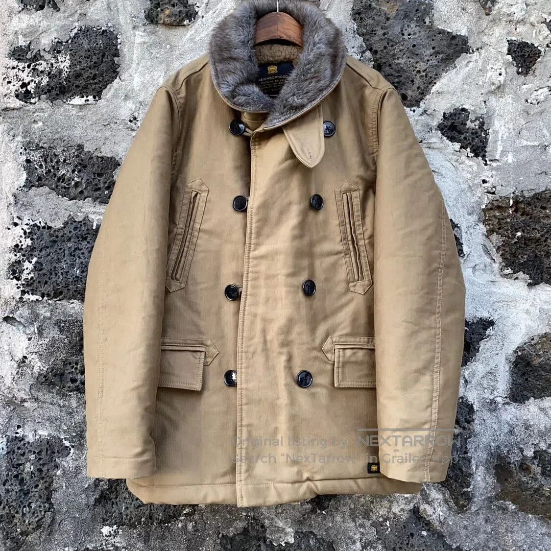 Neighborhood Neighborhood Boston Wolf Gray Wool Coat. Size US M / EU 48-50 / 2 - 1 Thumbnail