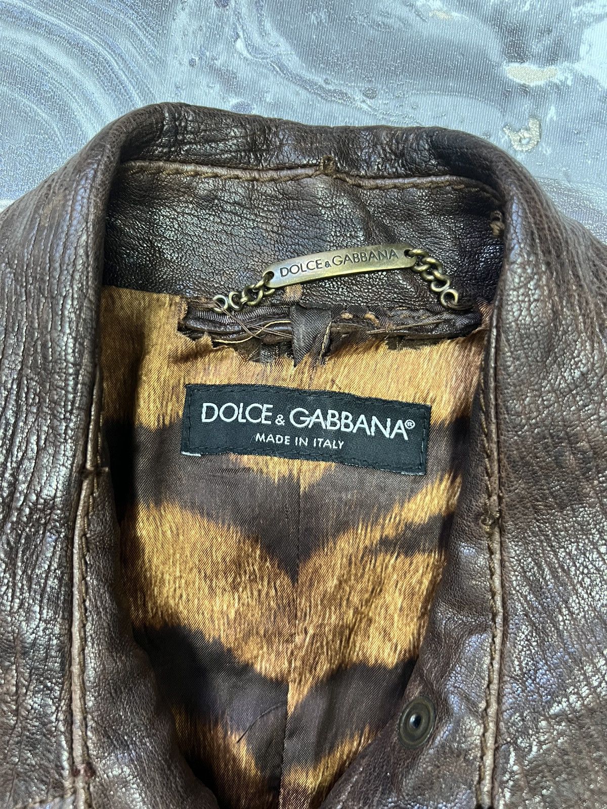 Dolce & Gabbana Dolce & Gabbana Cargo Belted biker Leather Jacket Size M / US 6-8 / IT 42-44 - 11 Thumbnail