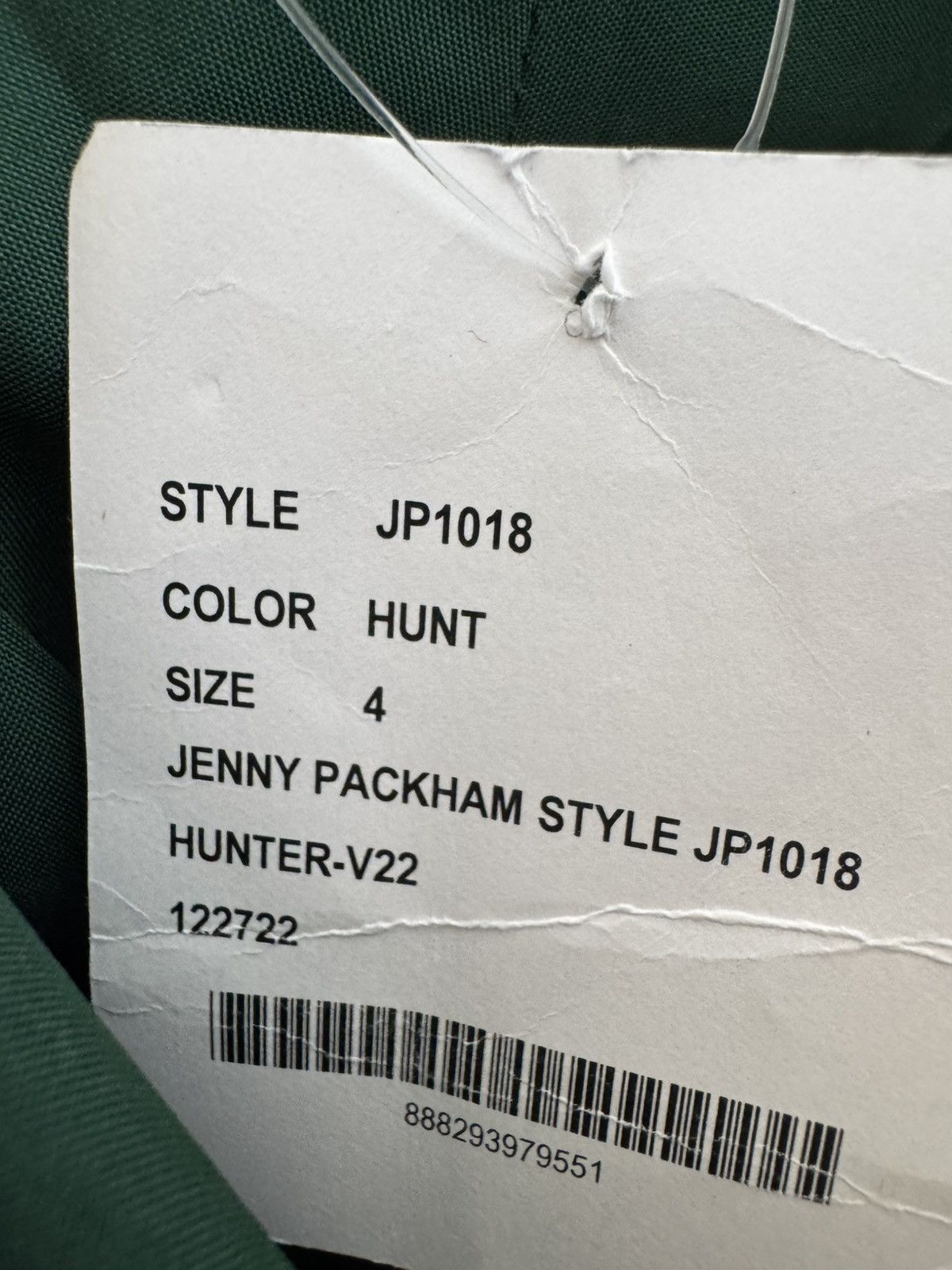 Jenny Packham Jenny Peckham NWT Bardot satin hunter emerald green brides Size S / US 4 / IT 40 - 8 Thumbnail