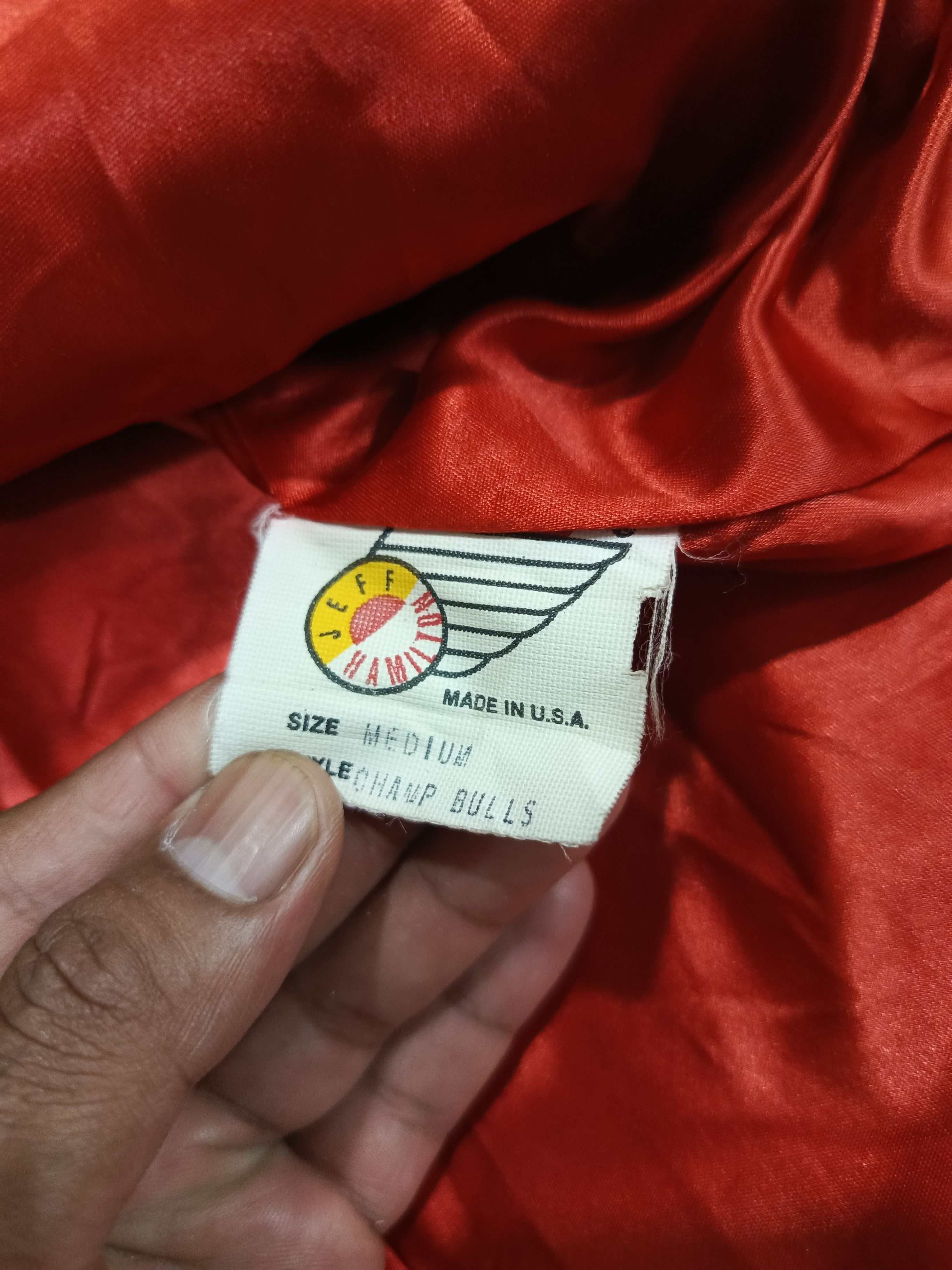 Vintage Jeff Hamilton 1990-1991 Chicago Bulls Jacket Size US M / EU 48-50 / 2 - 4 Thumbnail