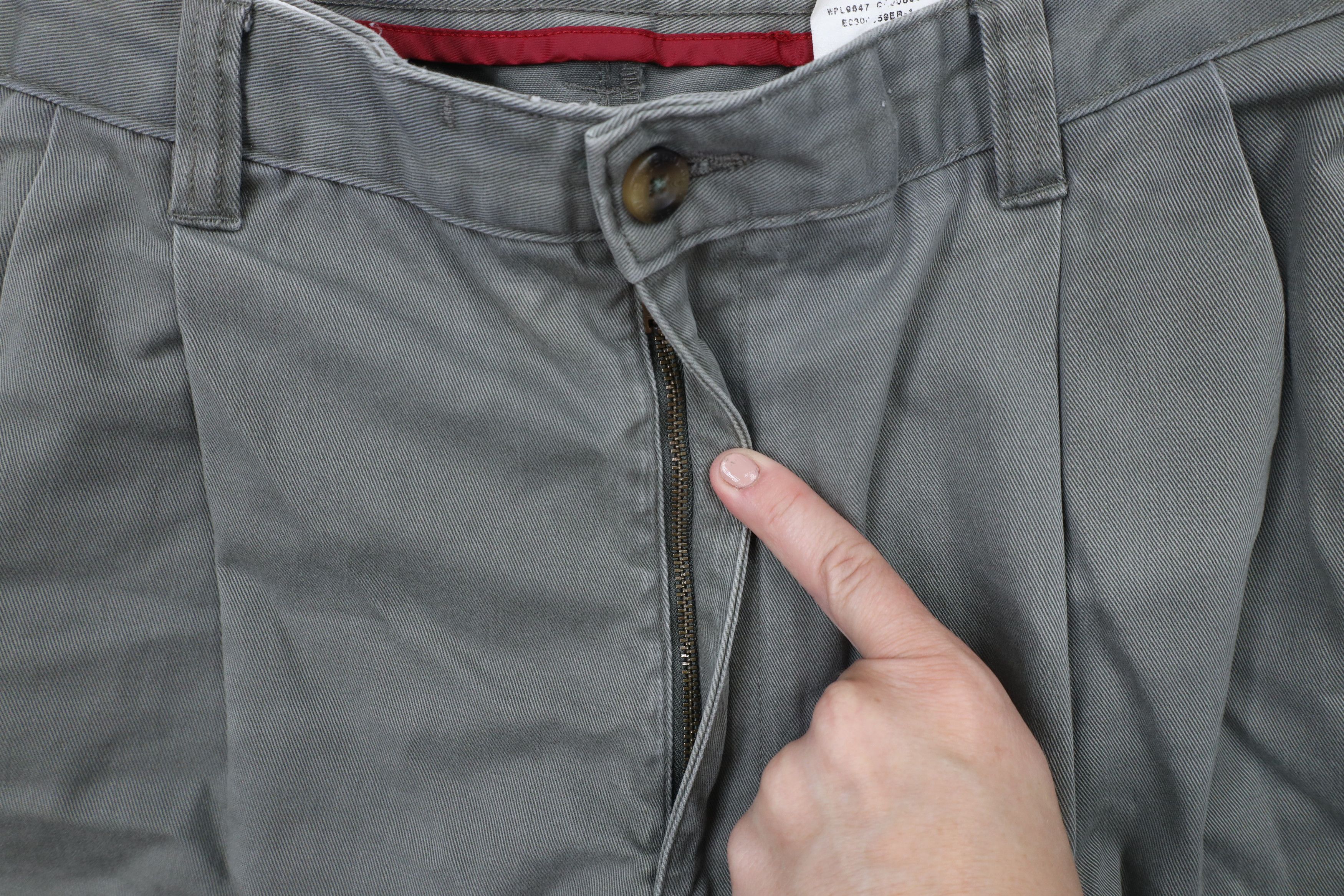 Eddie Bauer × Vintage Vintage 90s Eddie Bauer Pleated Wide Leg Chino Pants Green Size US 40 / EU 56 - 10 Thumbnail