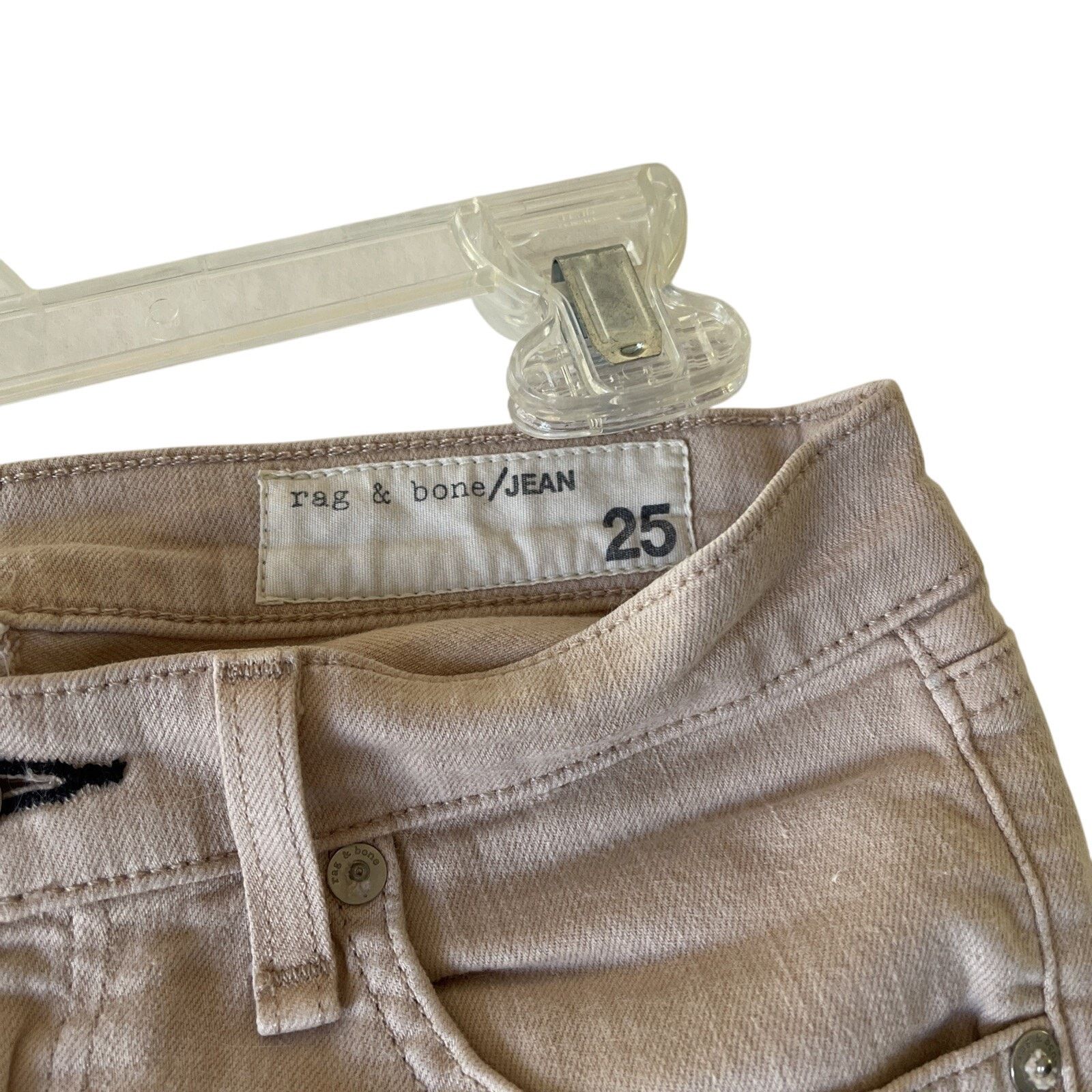 Rag & Bone Rag & Bone Skinny Jeans 25 Snag On Left Cheek- See Pics Size 25" / US 0 / IT 36 - 3 Thumbnail