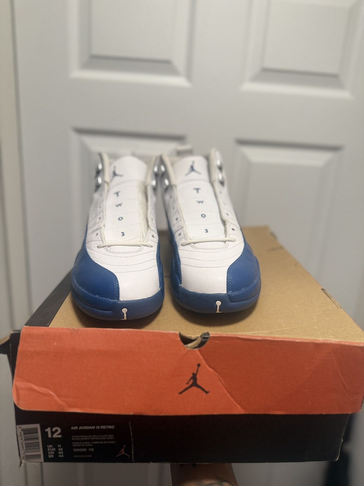 Jordan Brand French blue 12s size 12 (2016 Pair) Size US 12 / EU 45 - 3 Thumbnail