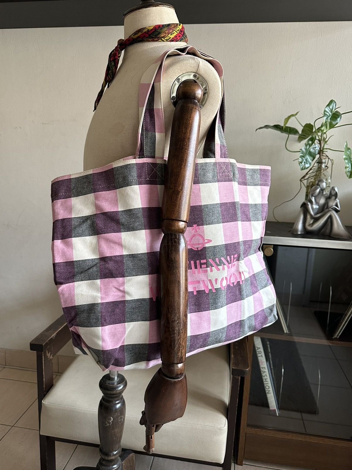 Vivienne Westwood 1990s Vivienne Westwood Orb Logo Tote Bag Size ONE SIZE - 12 Thumbnail