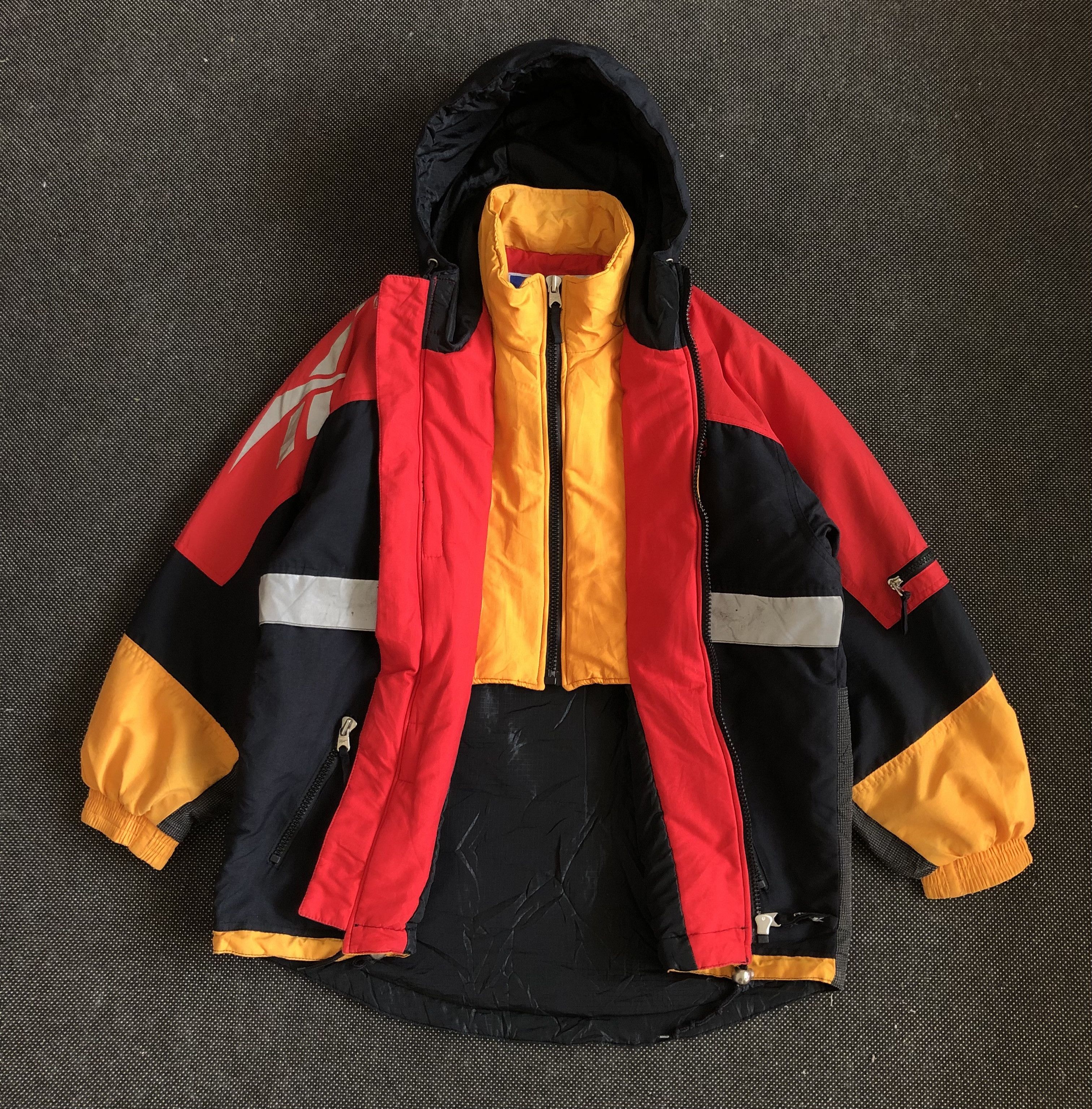 Reebok RARE🔥VINTAGE 90’S PLANET REEBOK OUTDOOR REFLECTOR JACKET Size US XL / EU 56 / 4 - 15 Thumbnail