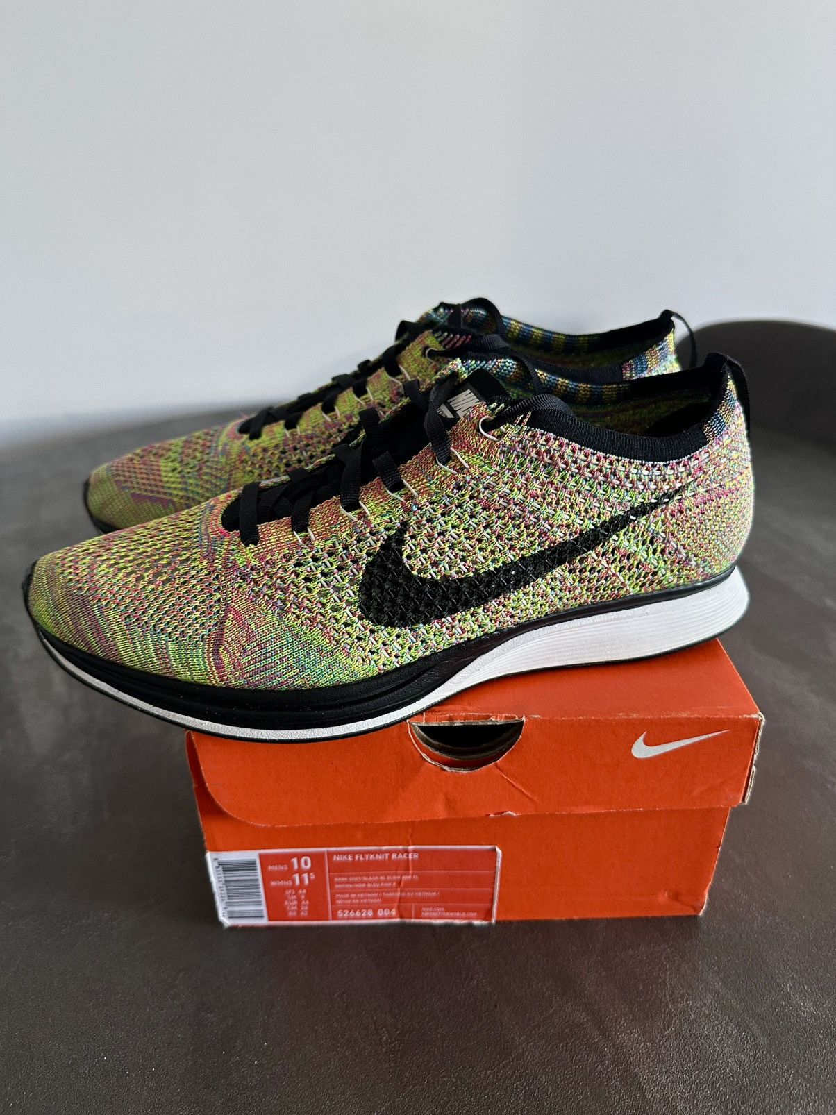 Nike flyknit racer multicolor 1.0 2013 10us