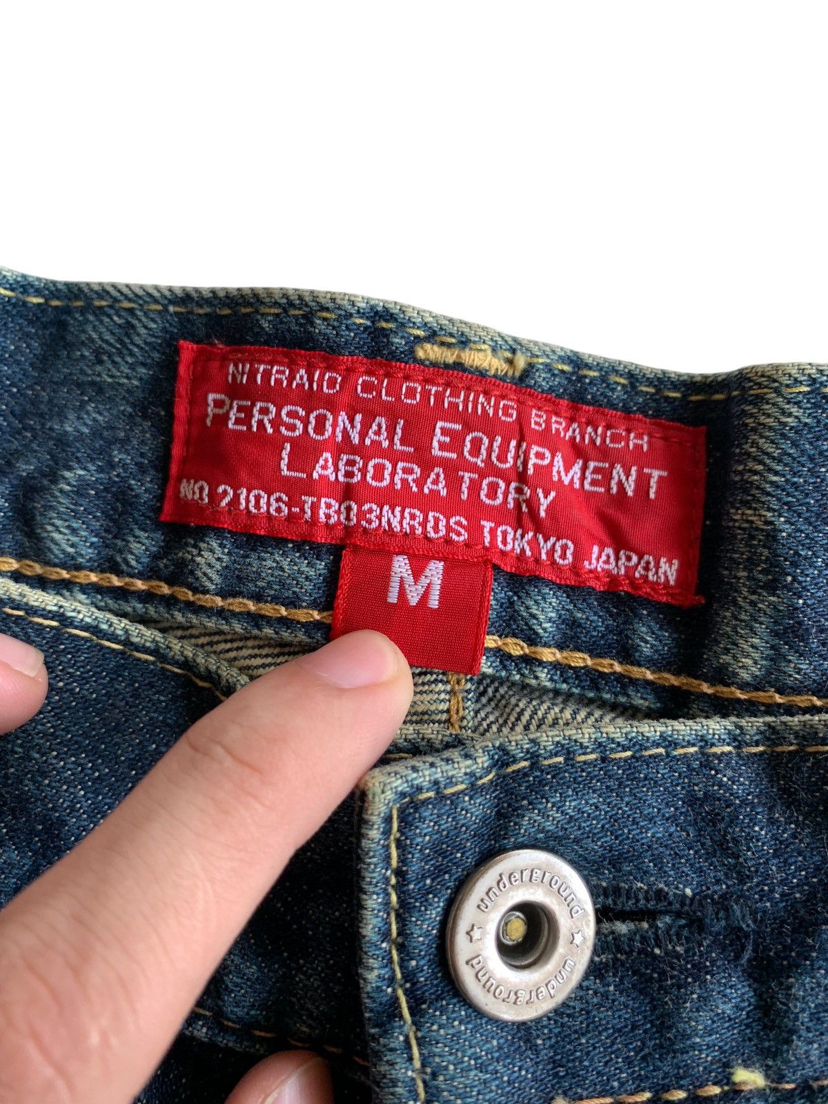 Kapital Underground Inc Nitraid Japanese Selvedge Jeans Denim ☠️ Size US 31 - 16 Thumbnail
