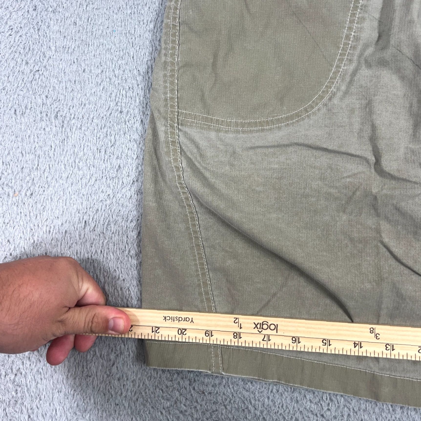 Vintage Kuhl Women's Skirt 12 Short A-Line Casual Pockets Cotton Nylon Spandex Gray Modern Outdoor Summer Size 34" / US 12 / IT 48 - 5 Thumbnail
