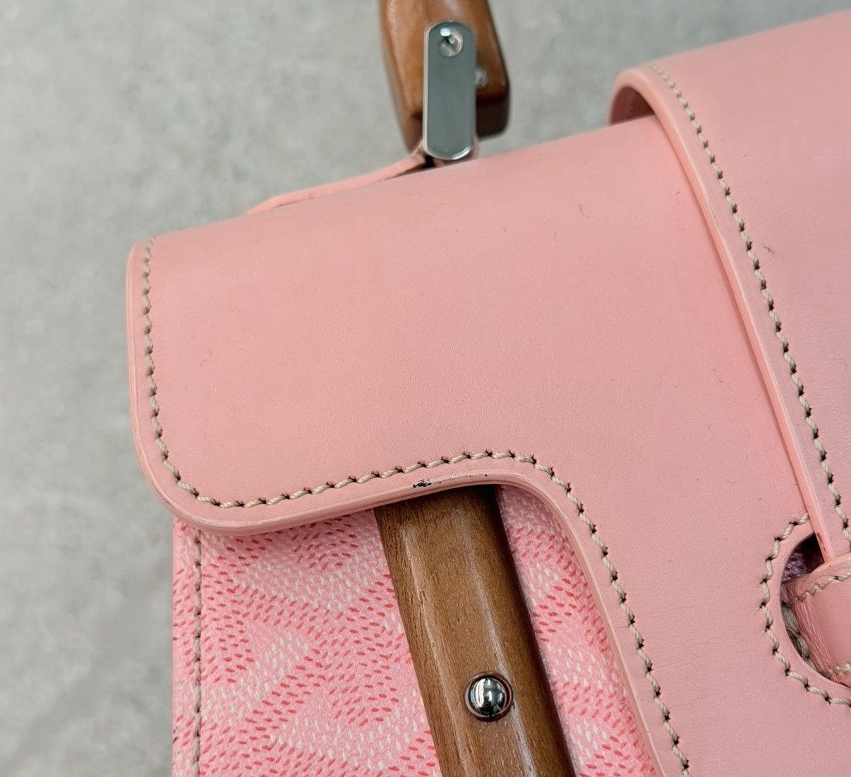Goyard Goyard Pink Purse RARE 2008 PM Saigon Sakura Pearl Japan Size ONE SIZE - 3 Thumbnail