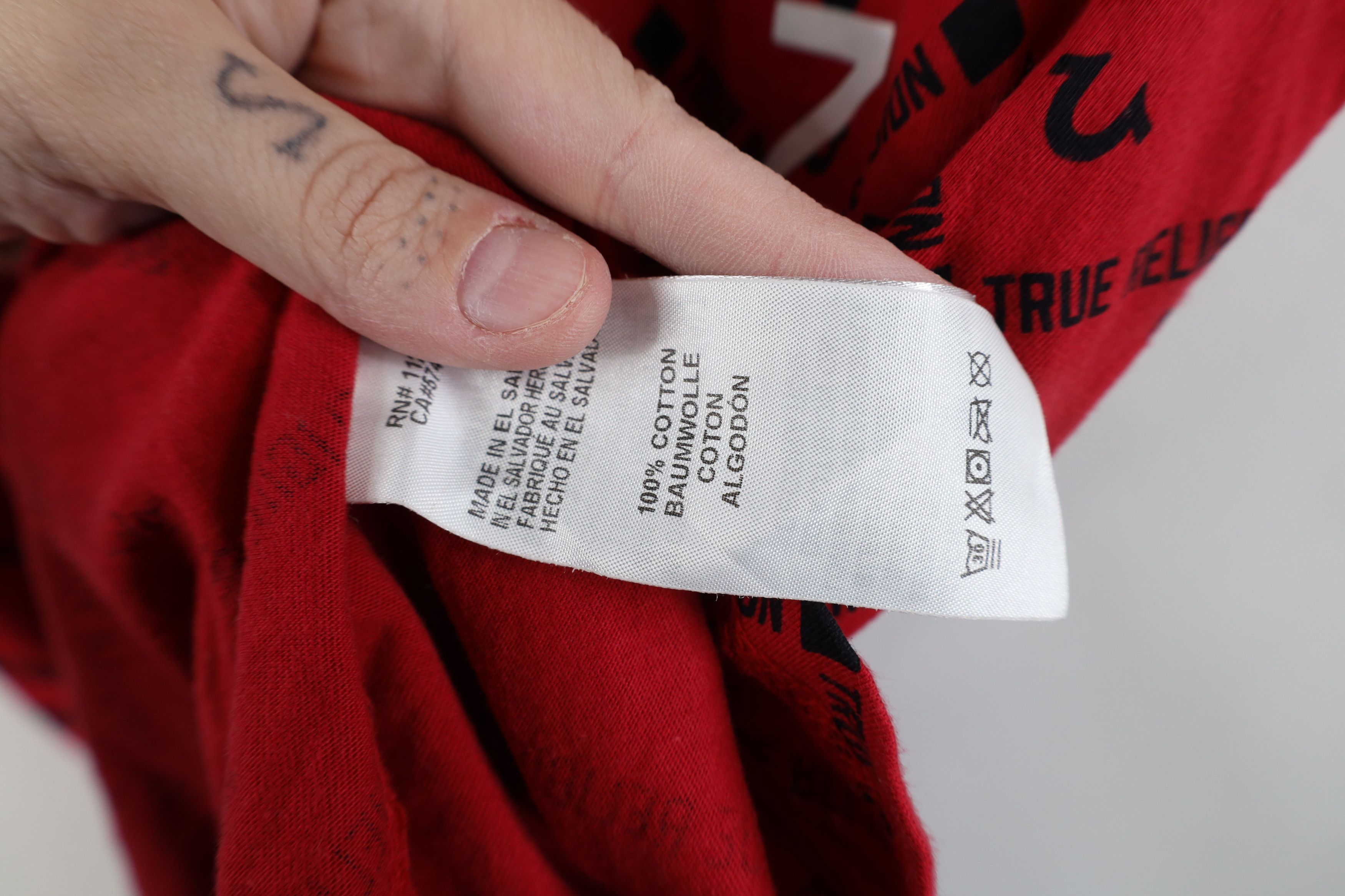 True Religion True Religion All Over Print Short Sleeve T-Shirt Red Size US XL / EU 56 / 4 - 8 Thumbnail