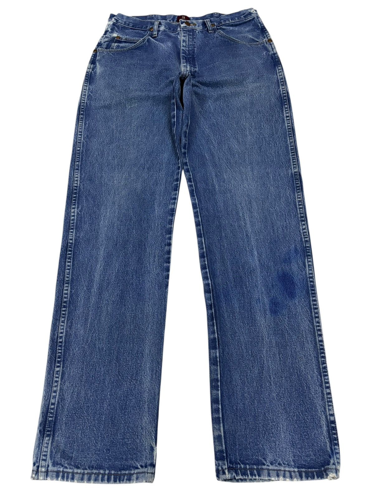 Vintage × Wrangler Vintage Wrangler Blue Relaxed Jeans Size US 34 / EU 50 - 1 Thumbnail