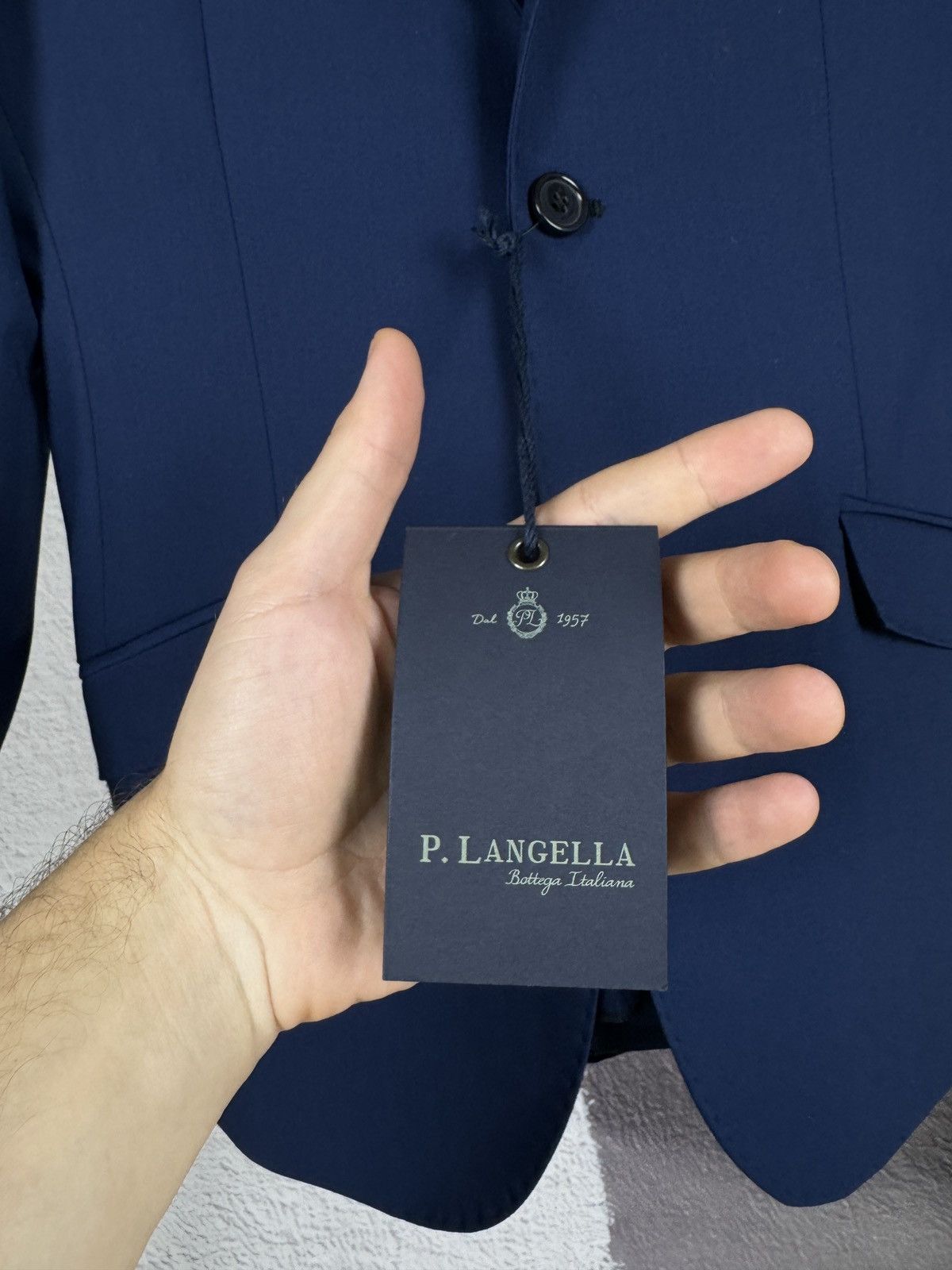 Other P. Langella Bottega italiana blue 2 button Slim suit 2 pcs Size 34R - 8 Thumbnail