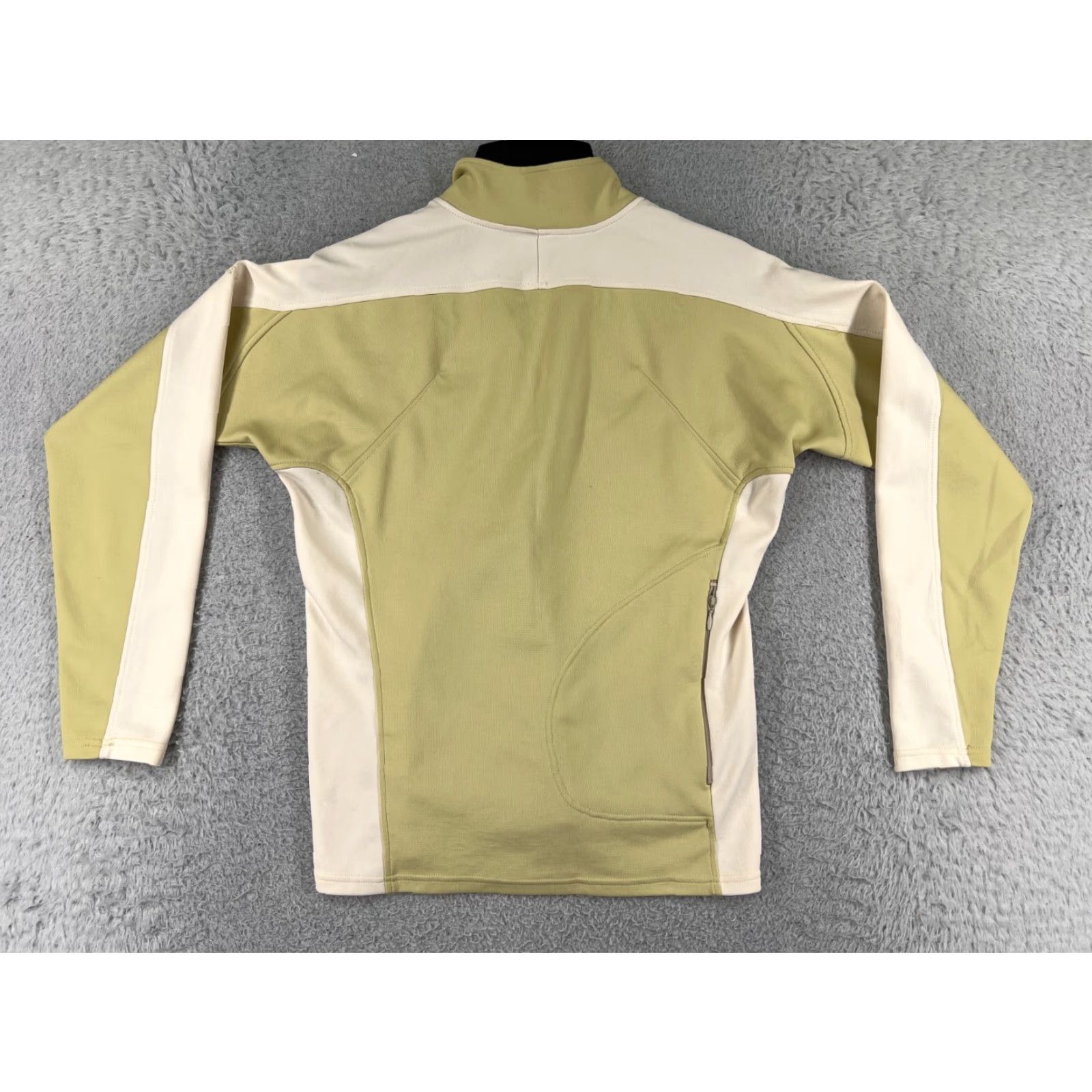 Patagonia Patagonia Sweater Womens Small Yellow 1/4 Zip Mock Neck Polyester Knit Pullover Casual Fall Winter Womens Size S / US 4 / IT 40 - 2 Thumbnail