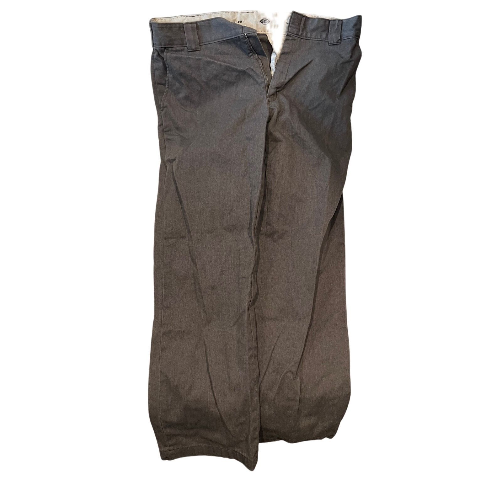 Dickies Dickies Regular Fit Gray Chino Work pants Mens 36x30 Size US 36 / EU 52 - 1 Thumbnail