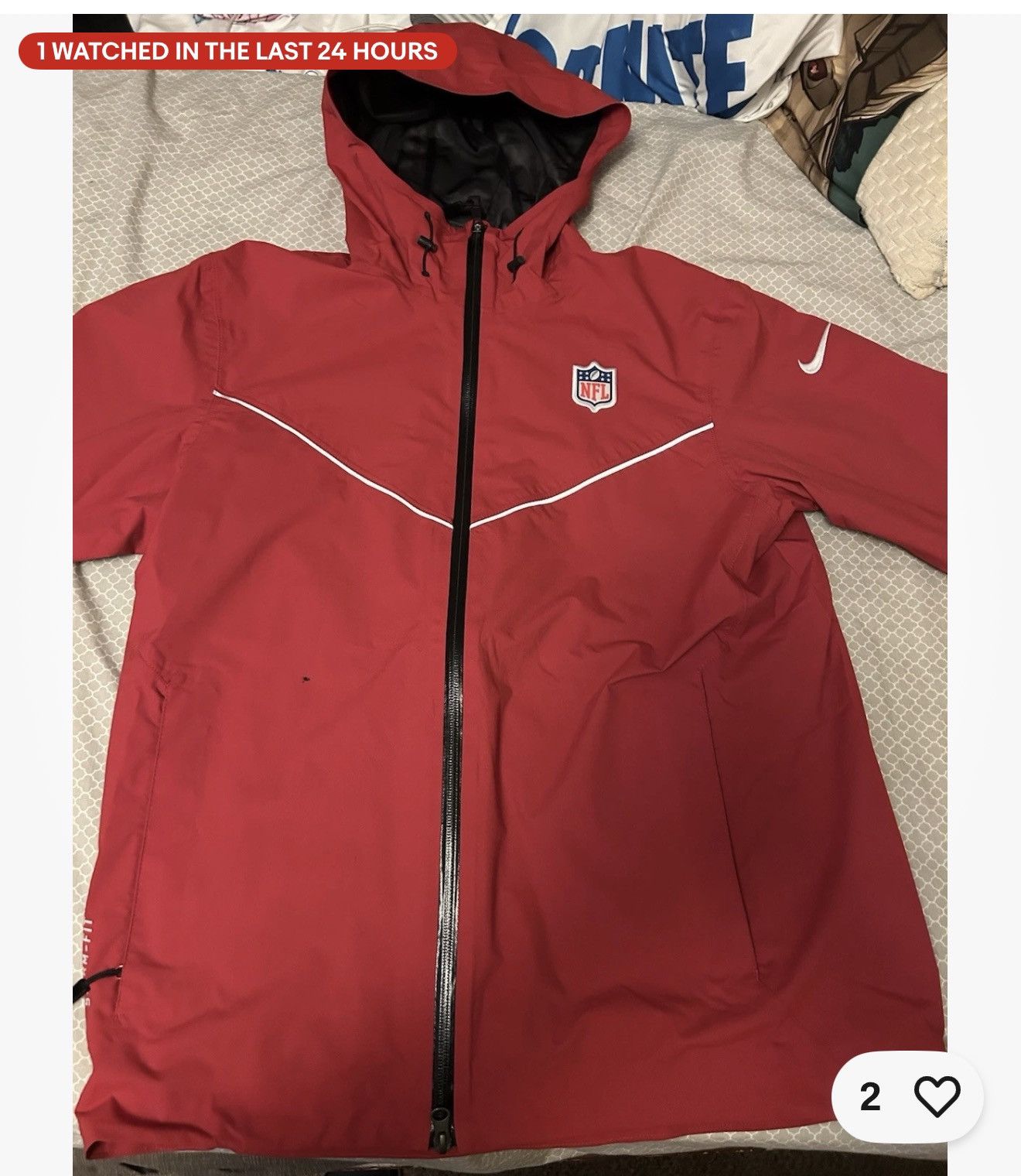 Nike Nike NFL Shield Football On-Field Team Issue Rain Jacket M Size US M / EU 48-50 / 2 - 1 Thumbnail