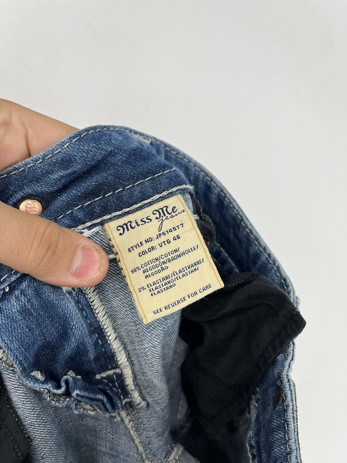 Hysteric Glamour Miss Me CRAZY Hysteric Glamour Chrome Hearts Style Jeans Size 28" / US 6 / IT 42 - 14 Thumbnail