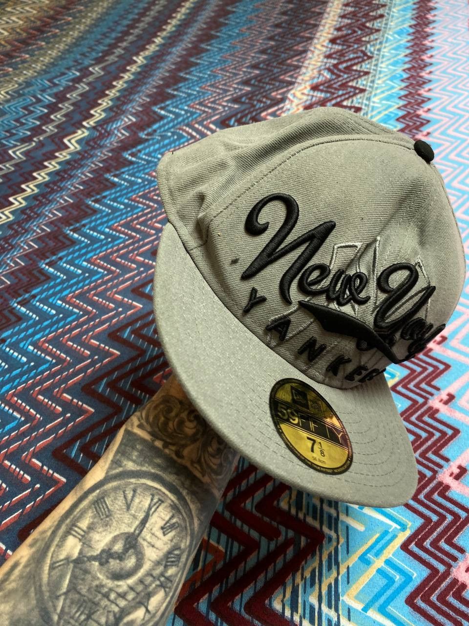 New Era Hats big logo Vintage New Era Cap Y2K streetwear Size ONE SIZE - 4 Thumbnail