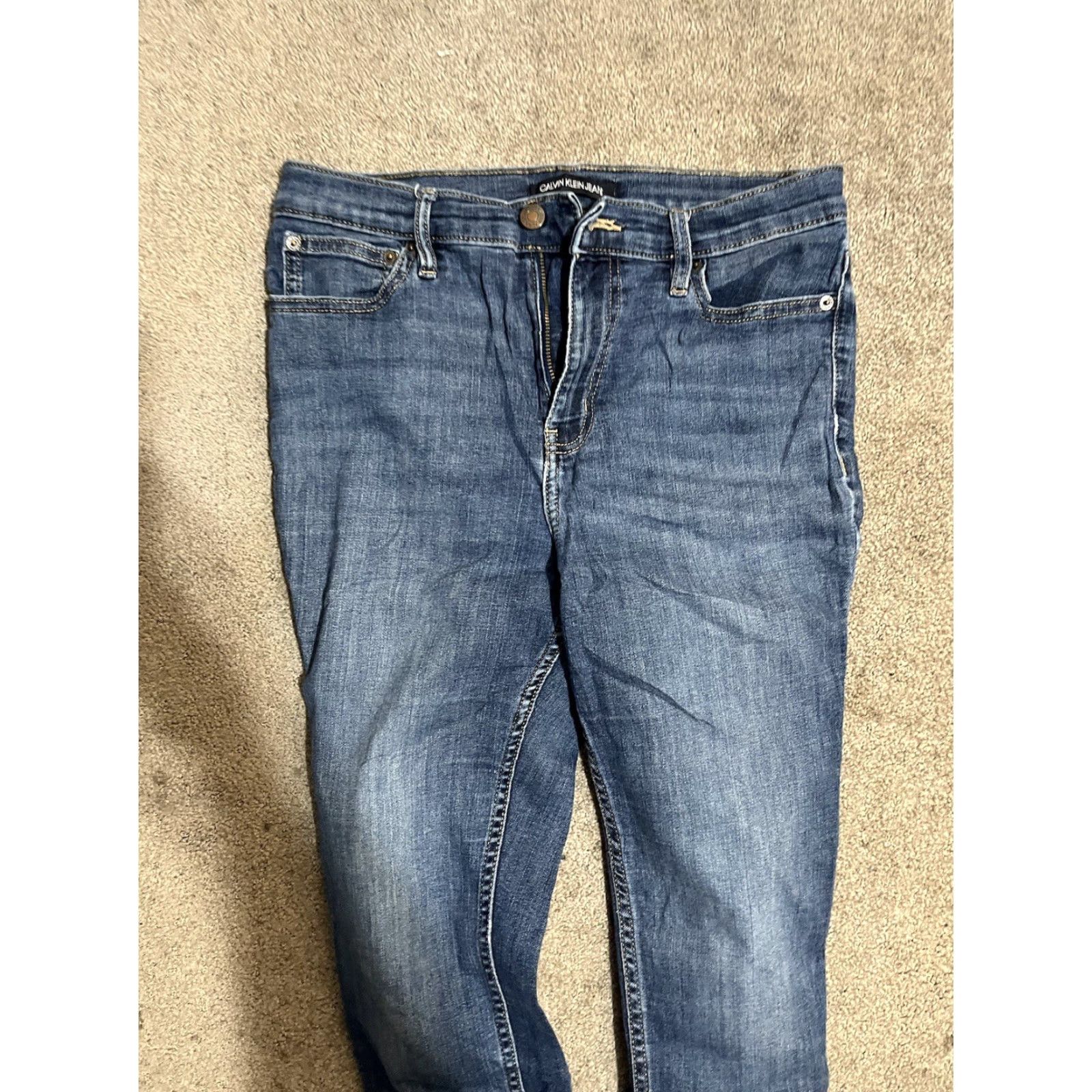 Calvin Klein **Calvin Klein Womens Dark Wash 10/30 Skinny Jeans** User: **Calvin Klein Women's Dark Wash 10/30 Skinny Jeans** Size 32" / US 10 / IT 46 - 4 Thumbnail