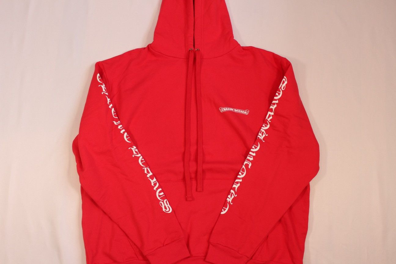 Chrome Hearts Chrome Hearts Red Scroll Hoodie Size US XL / EU 56 / 4 - 15 Thumbnail