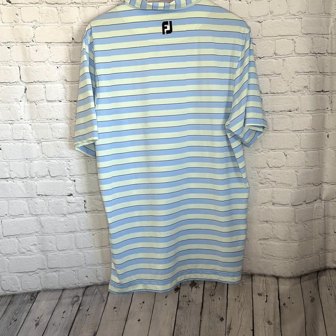 Footjoy FootJoy Polo Shirt Golf Polyester Mens Size M Yellow Blue Multicolor Portland? Size US M / EU 48-50 / 2 - 7 Thumbnail