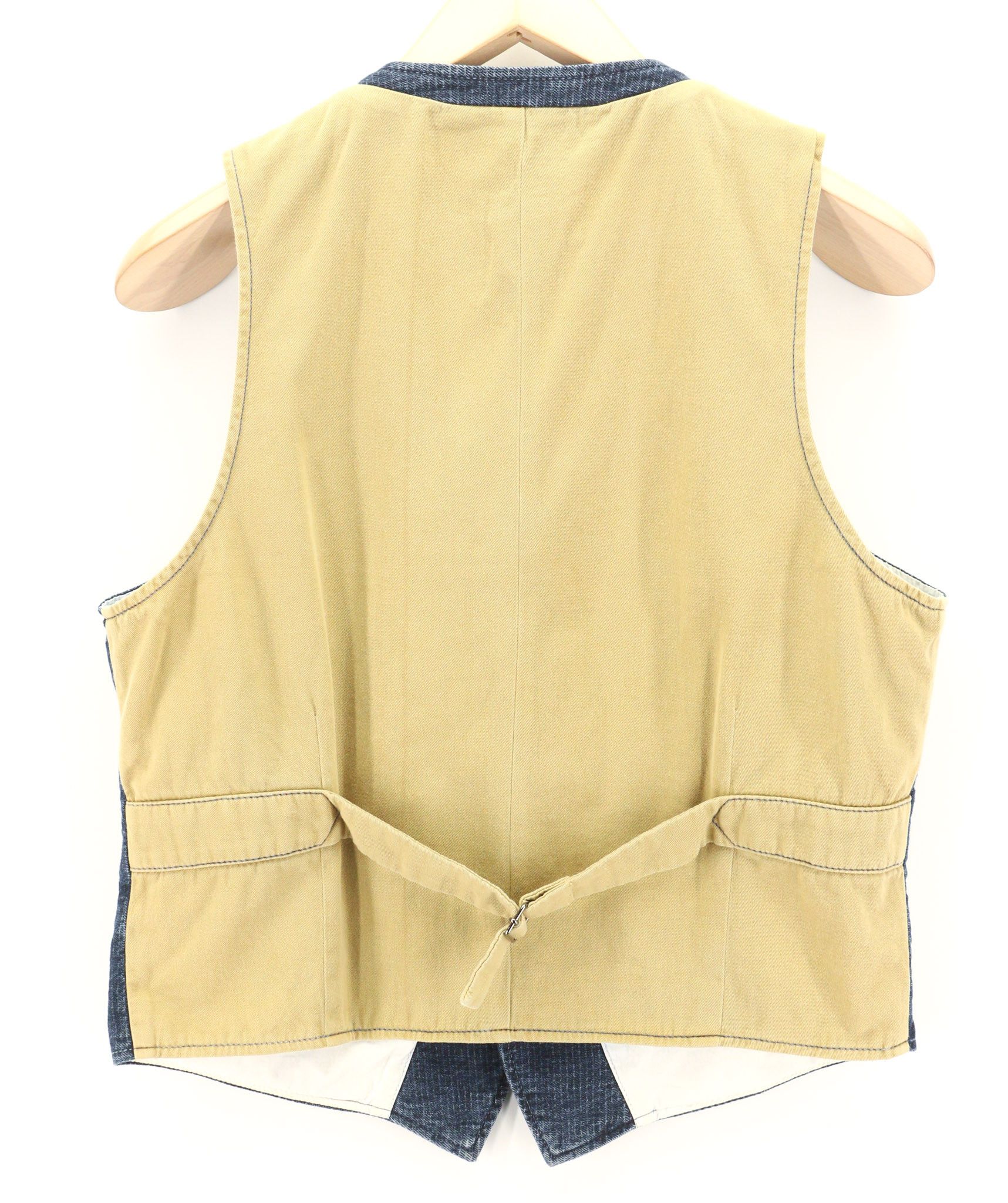 Nudie Jeans GUSTAV M Worker Stripe Blue Vest 80723 Size US M / EU 48-50 / 2 - 2 Thumbnail